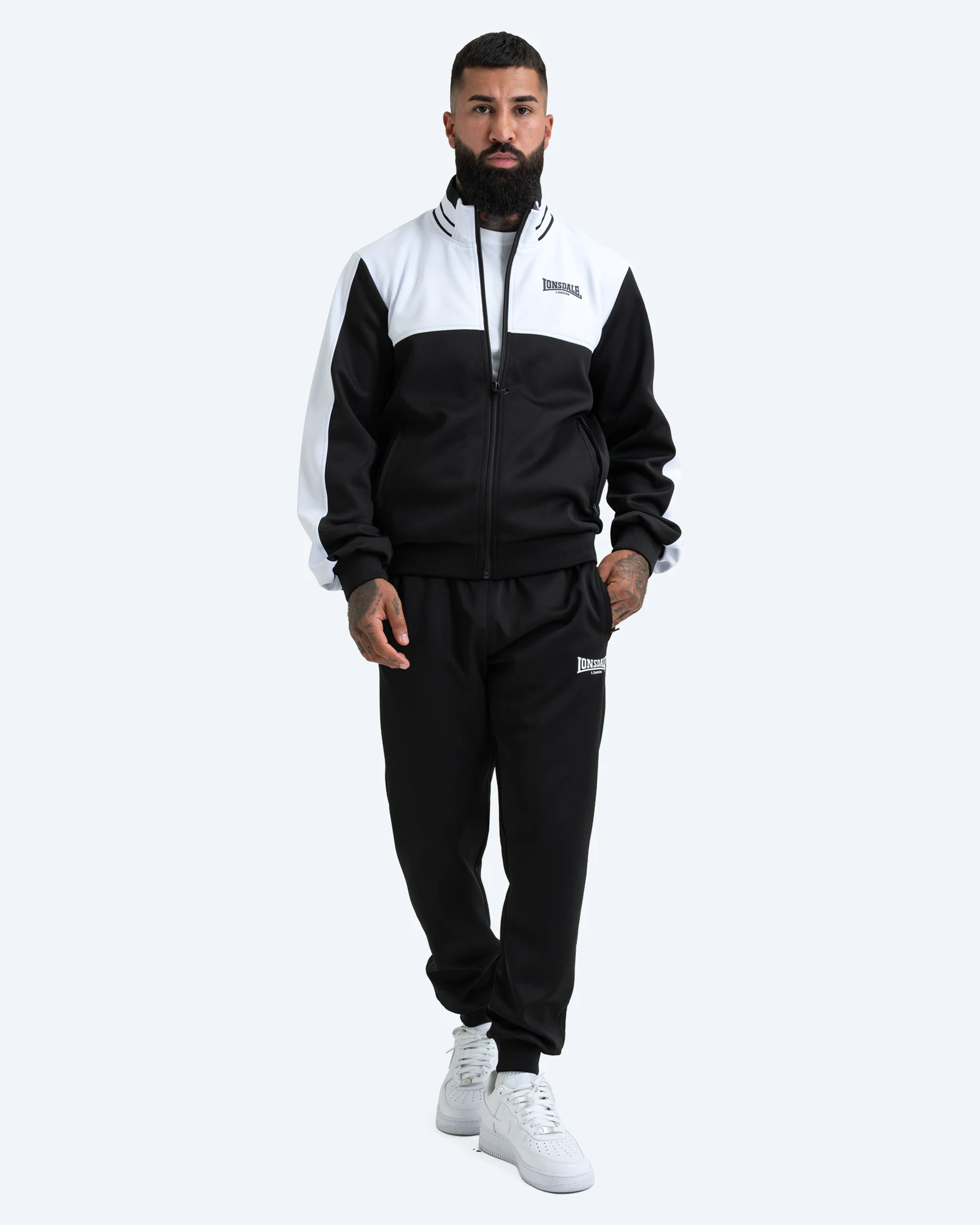 Upney Tracksuit Black/White