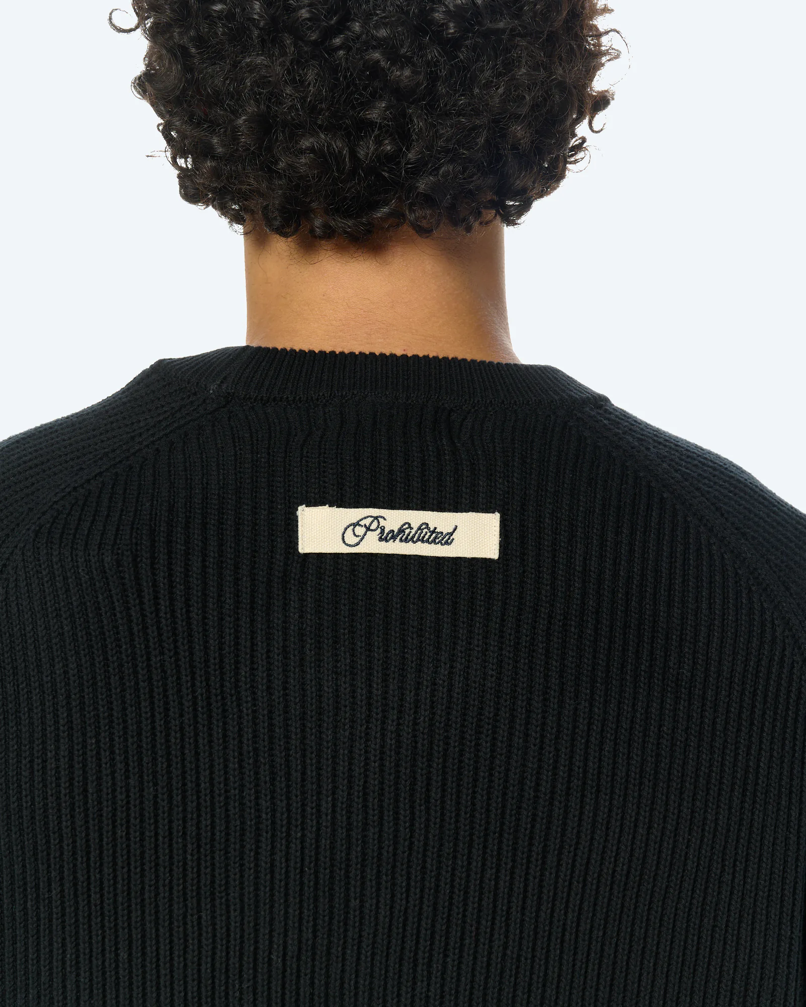 Campus Knit Sweatshirt Black