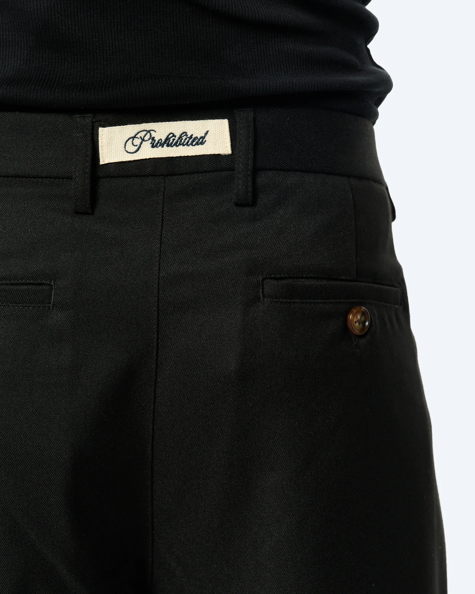 Heritage Pleated Pants Black