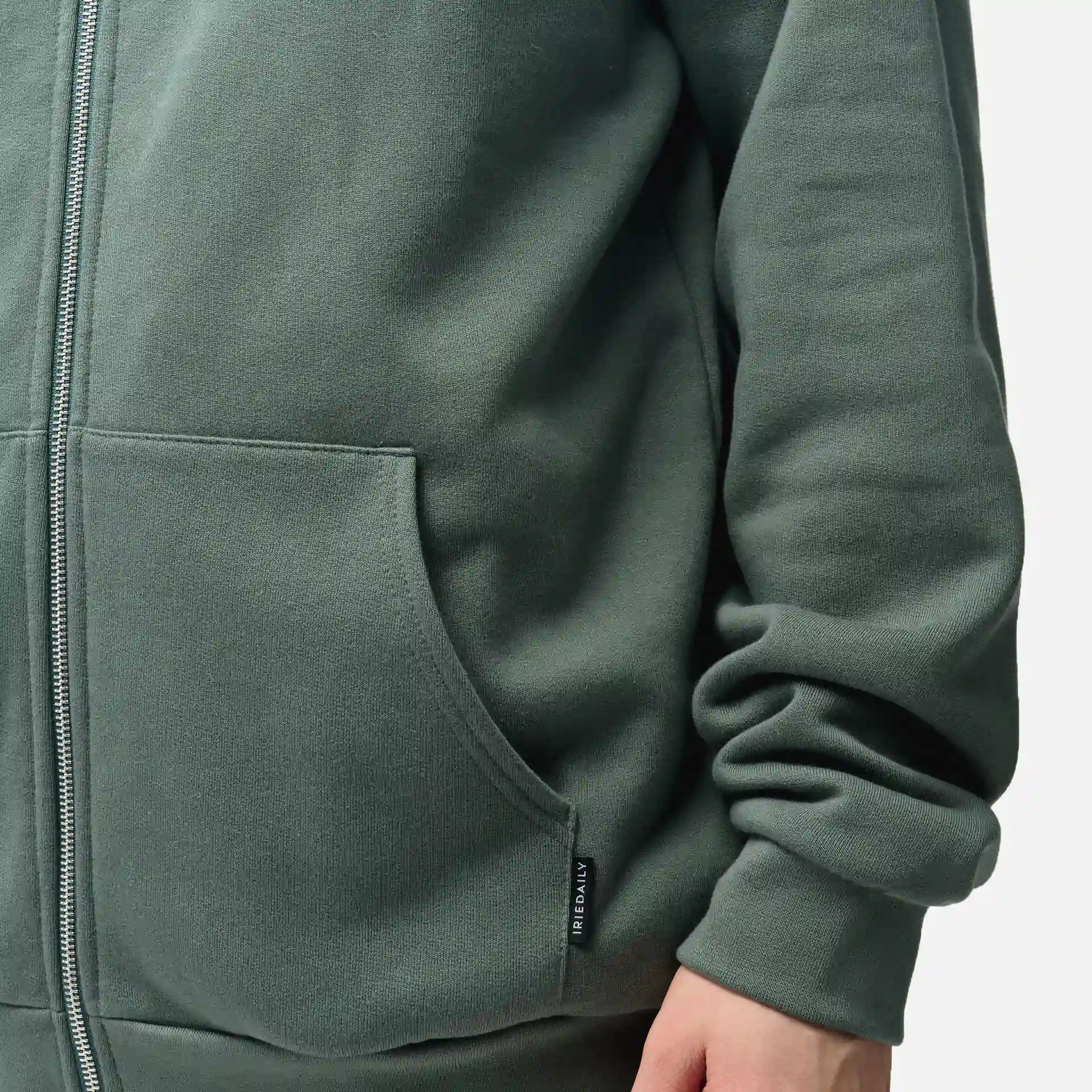 Iriedaily Mini Flag Zip Hoodie Jungle Green