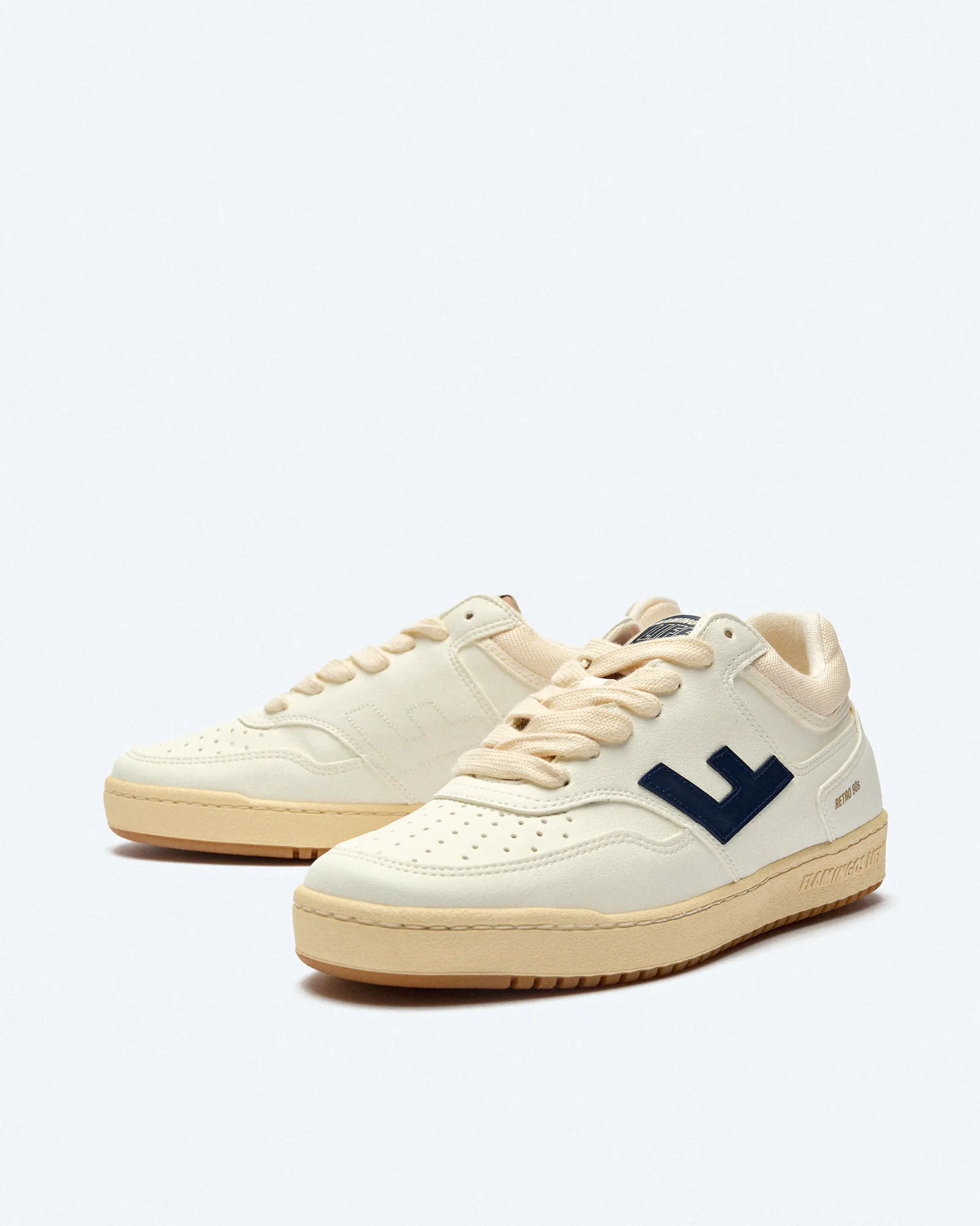 Flamingos Life Retro 90s Sneaker Pearl/Navy/Caramel Flamingos Life Retro 90s Sneaker Pearl/Navy/Caramel