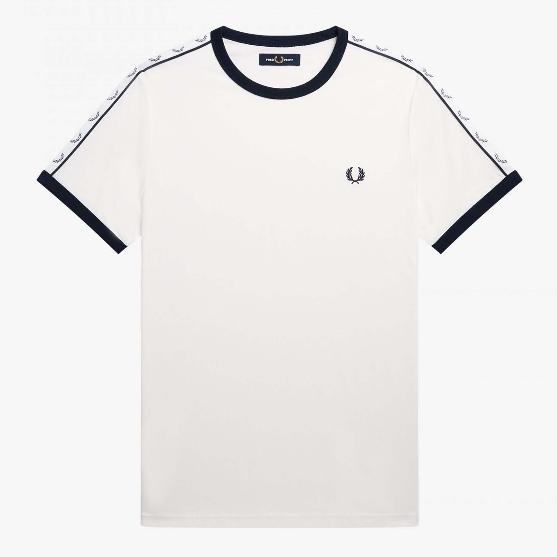 Fred Perry Taped Ringer T-Shirt  Snow White