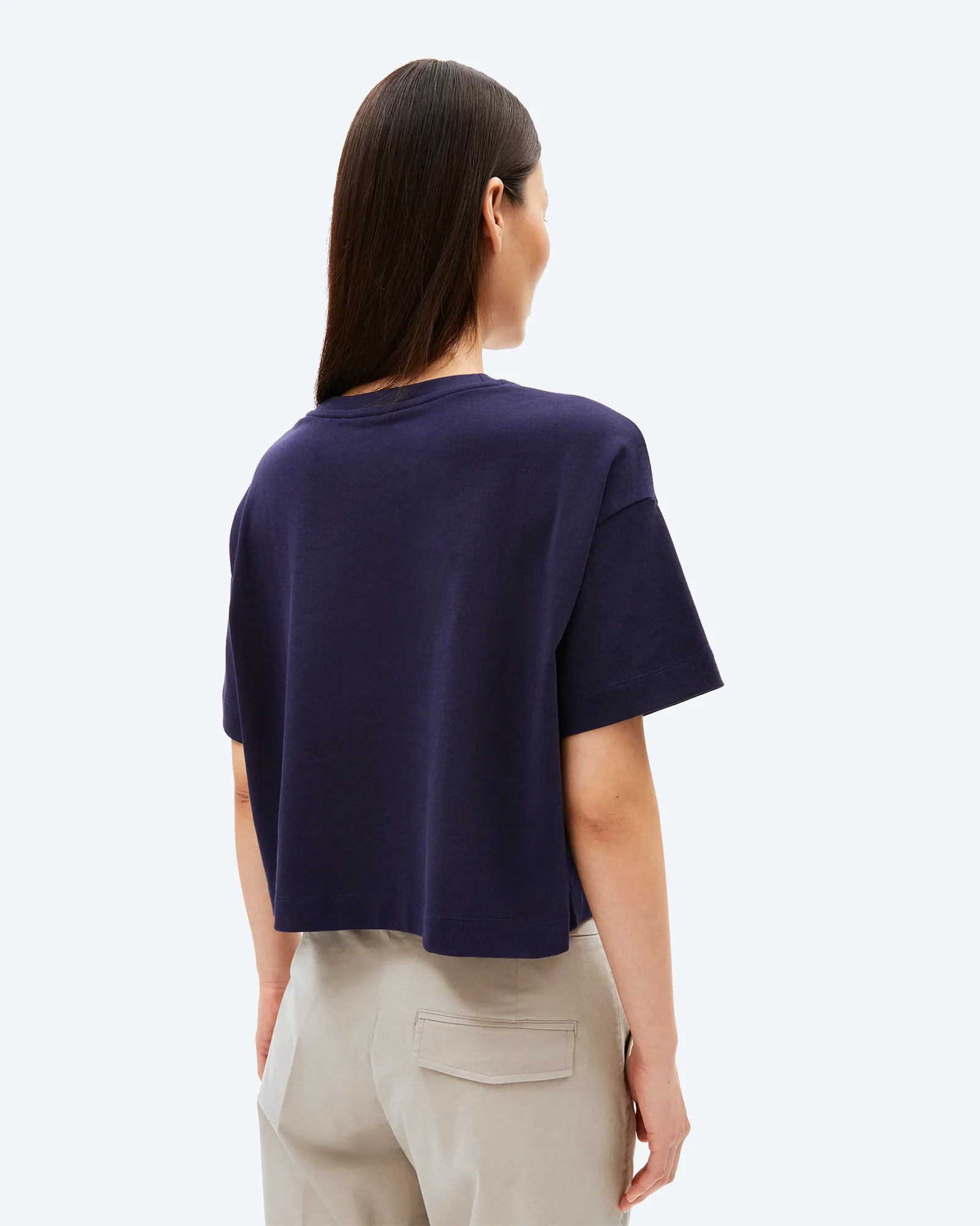 ARMEDANGELS ALBERTARAA T-SHIRT Tinted Navy