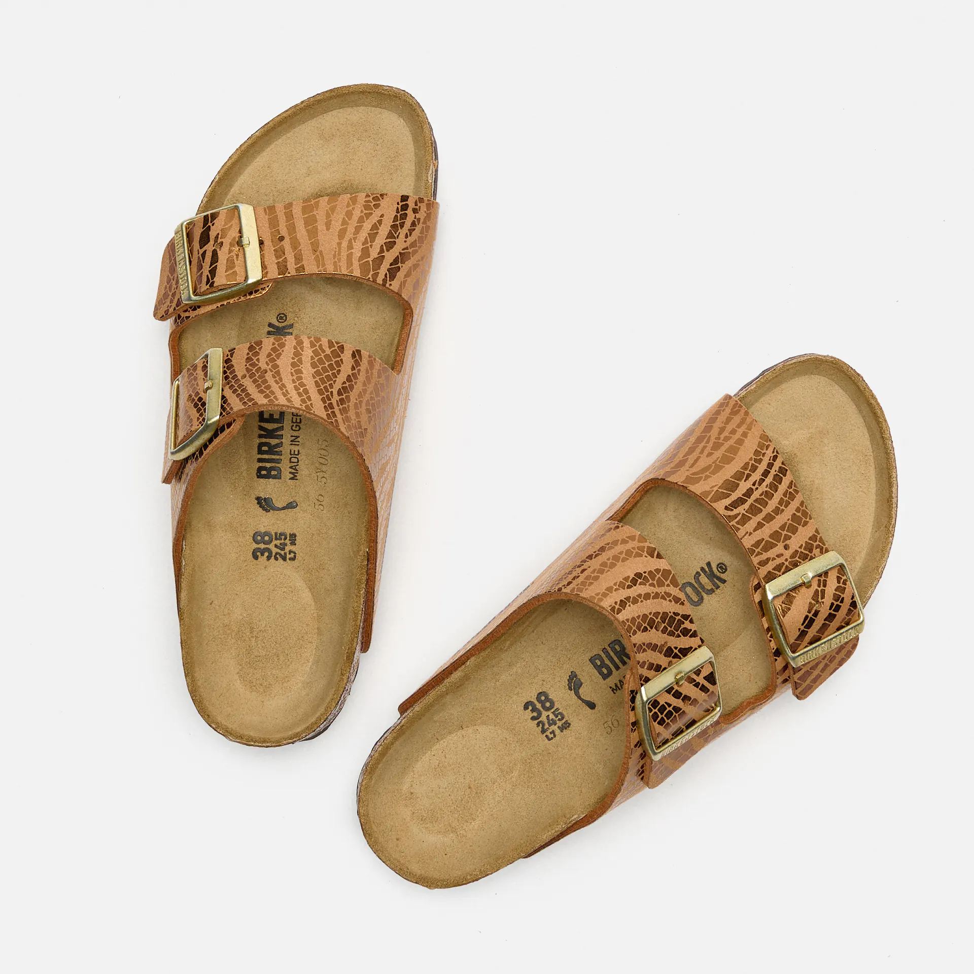 Birkenstock Arizona BS Synthetik (Narrow Fit) Sandals SYN Zebra Pecan