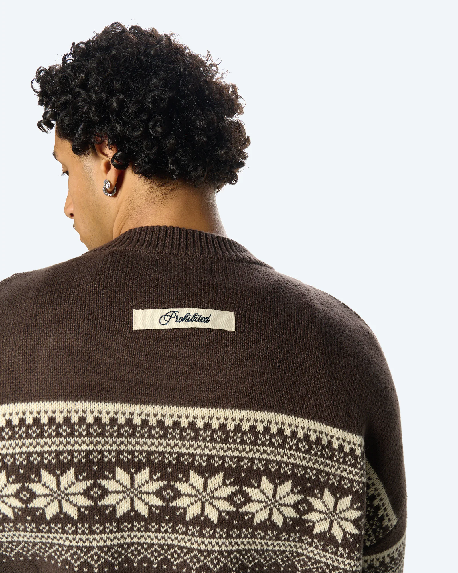 Nordic Knit Sweater Brown