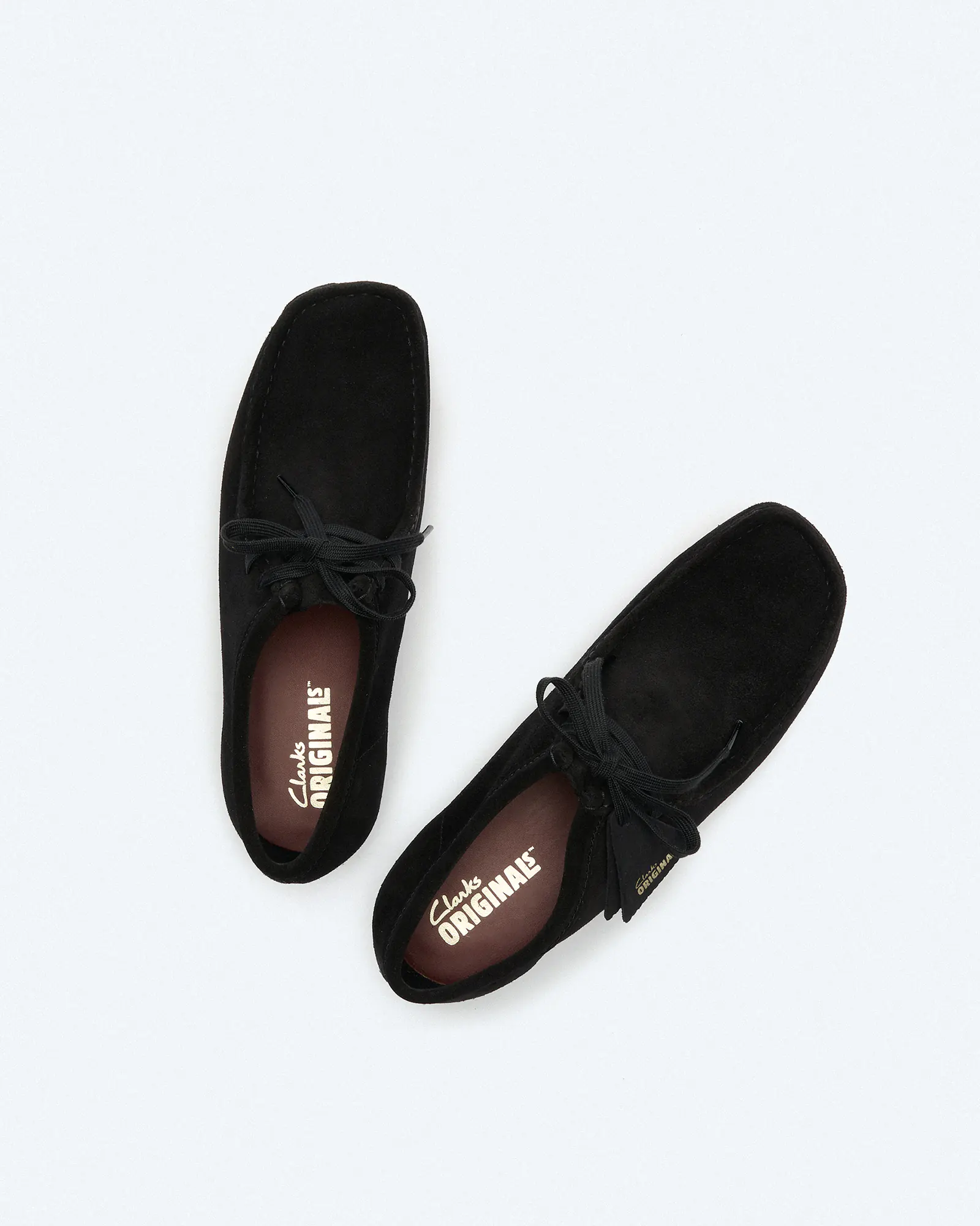 Clarks Men's Wallabee Suede Shoes Black