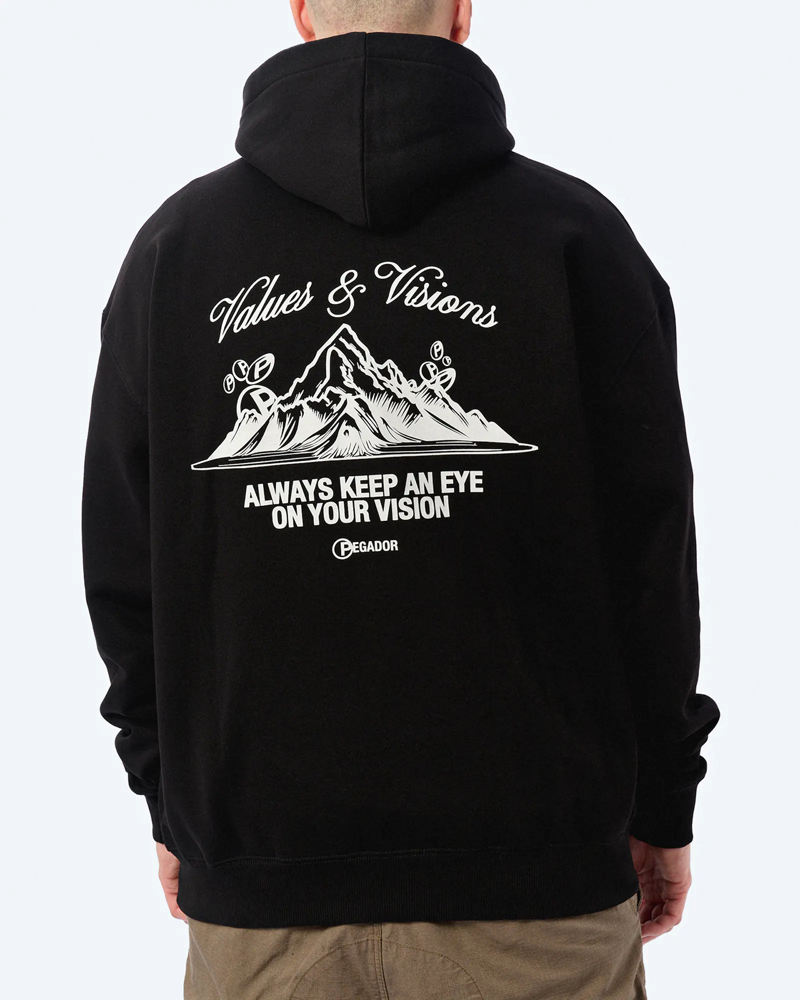 PEGADOR Hyde Oversized Hoodie Washed Black PEGADOR Hyde Oversized Hoodie Washed Black