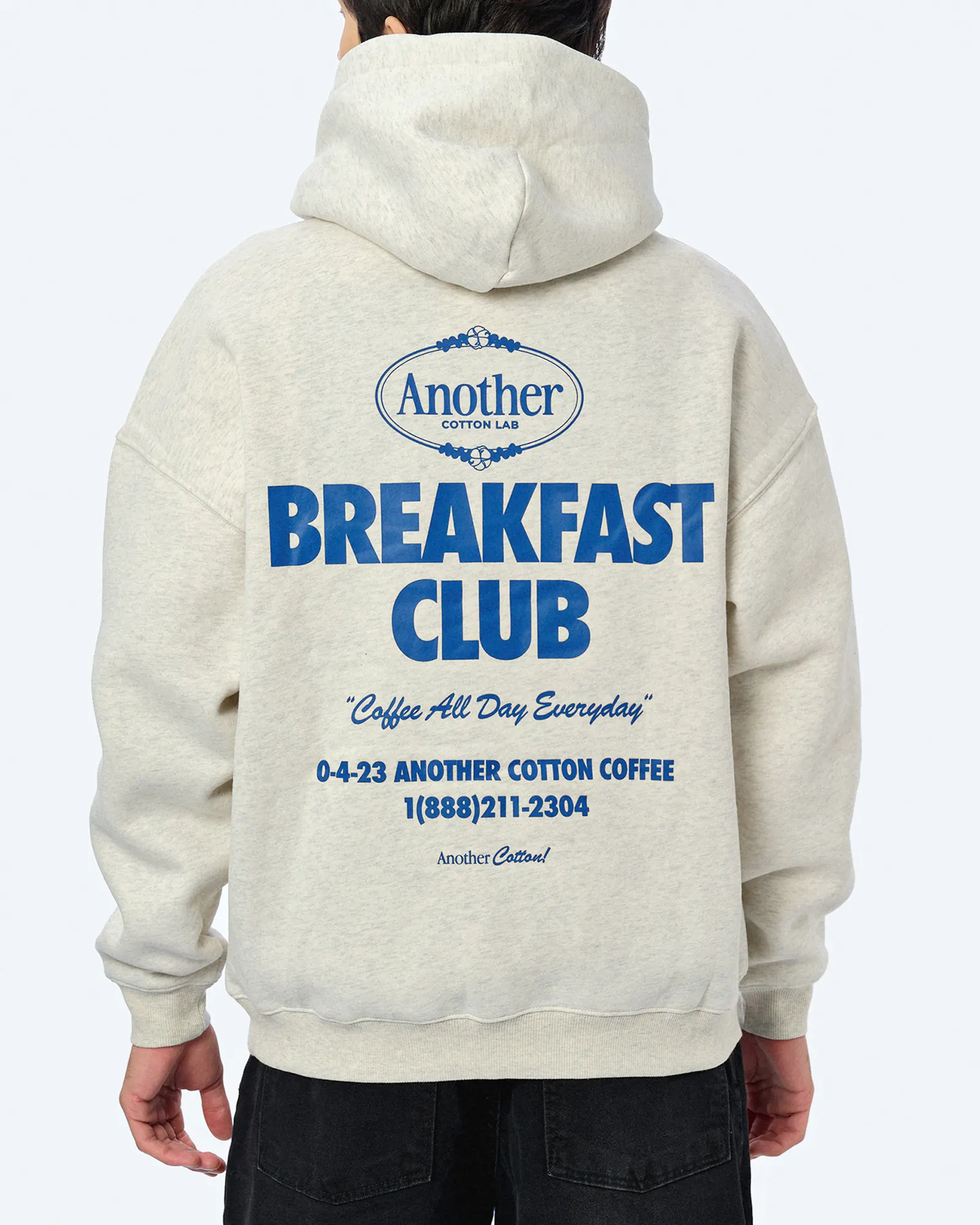 Another Cotton Breakfast Club Oversized Hoodie Grey Another Cotton Breakfast Club Oversized Hoodie Grey