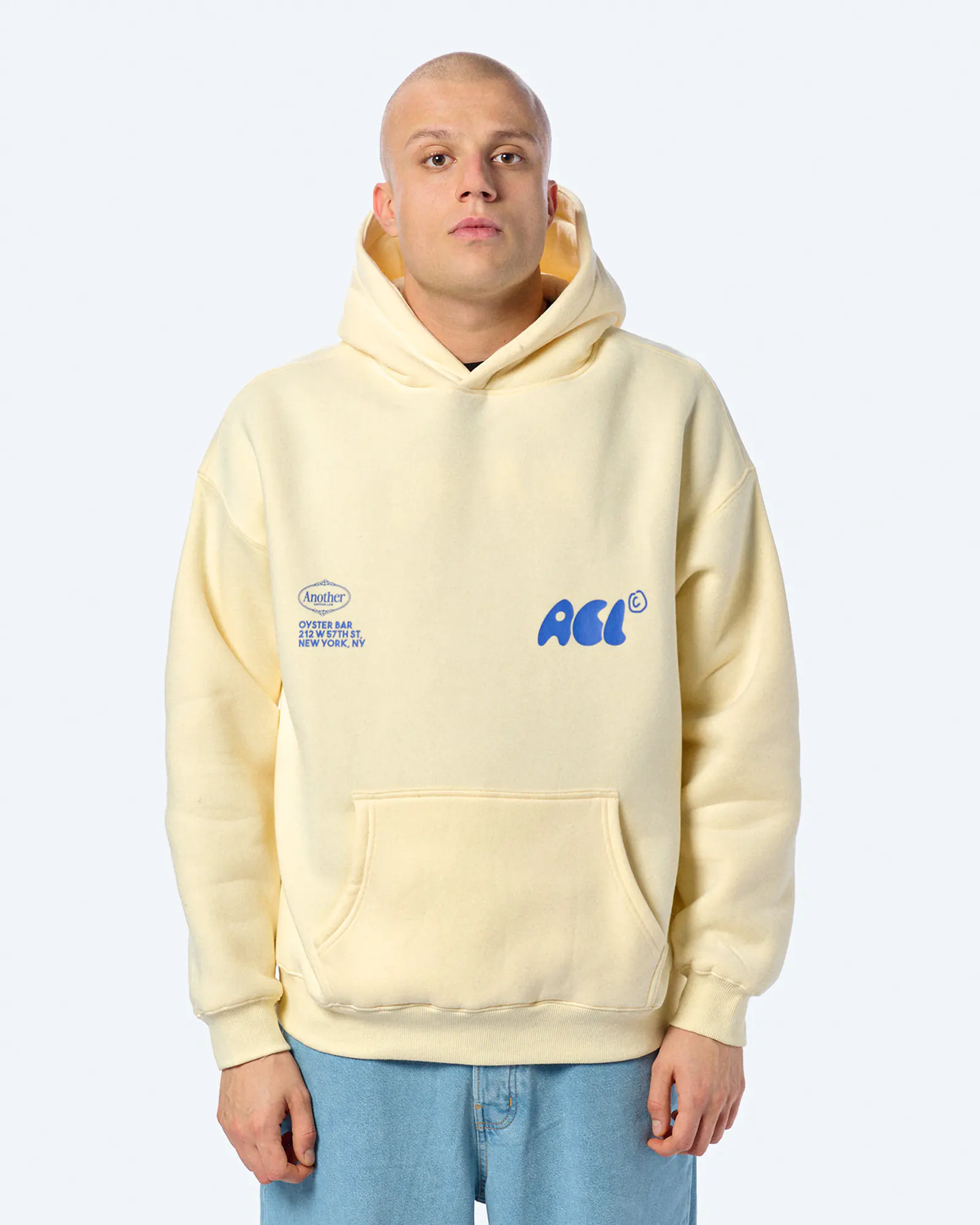 Another Cotton Oyster and Champange Hoodie White