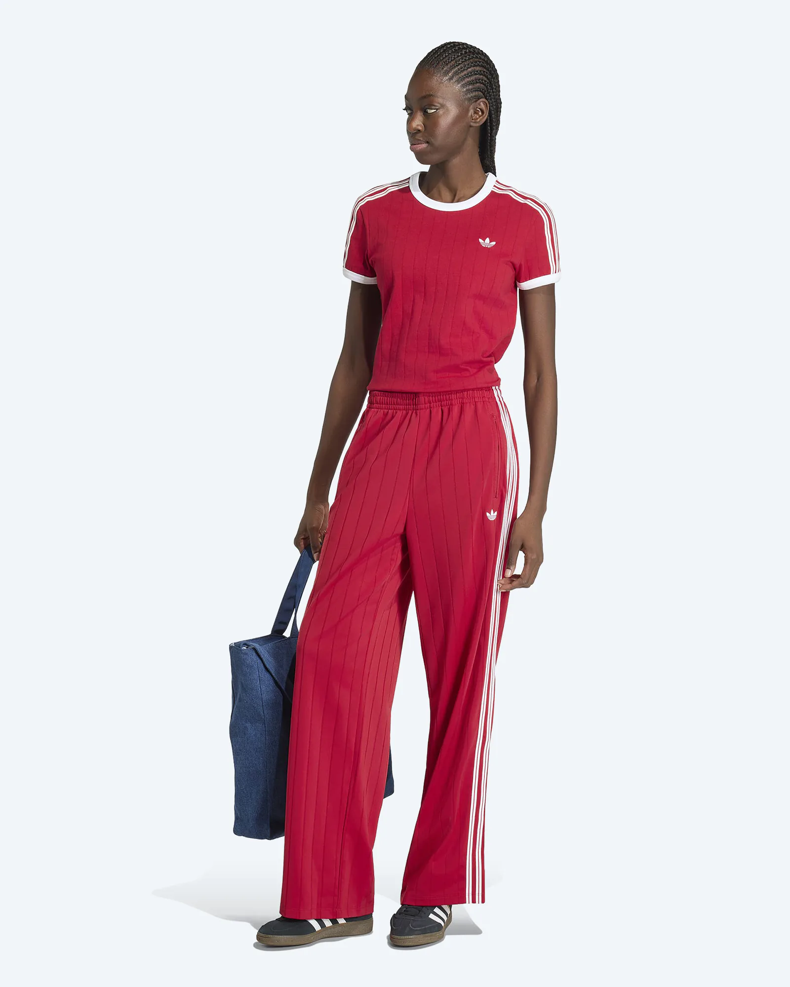 Pinstripe Slim Tee Team Victory Red/White
