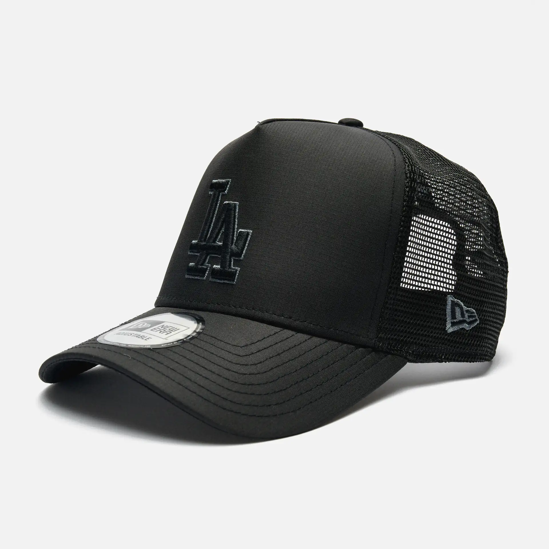 New Era MLB LA Dodgers Tonal Trucker Cap Black