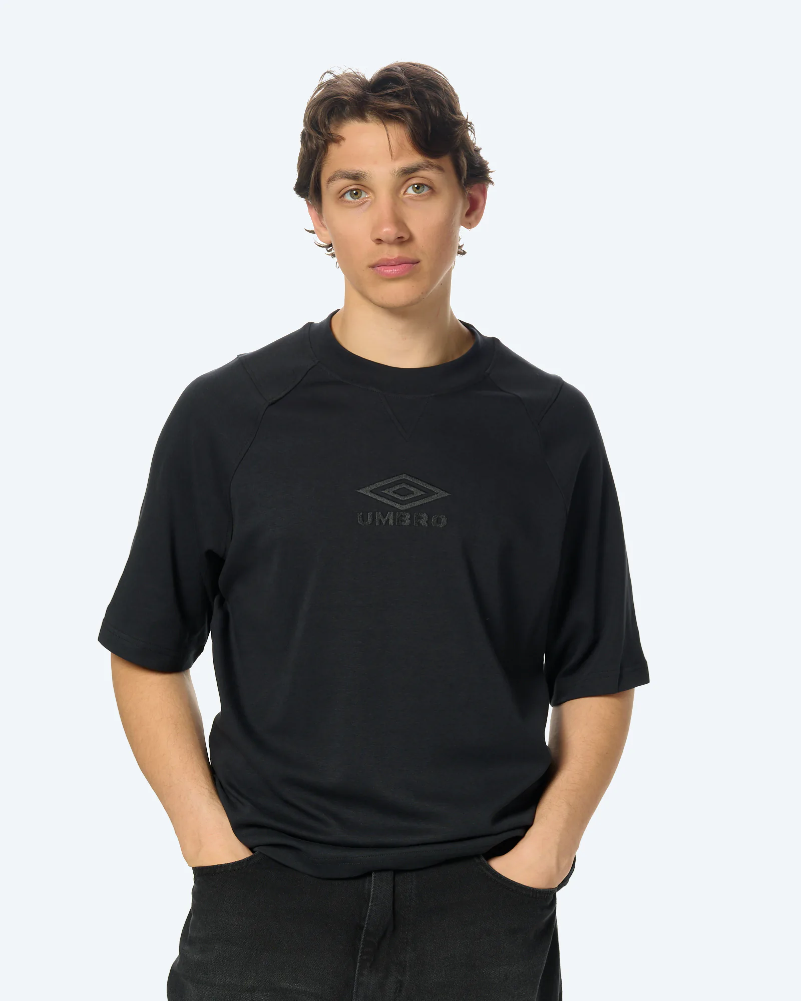 Umbro Iconic Boxy Tee Black/Volcanic Ash