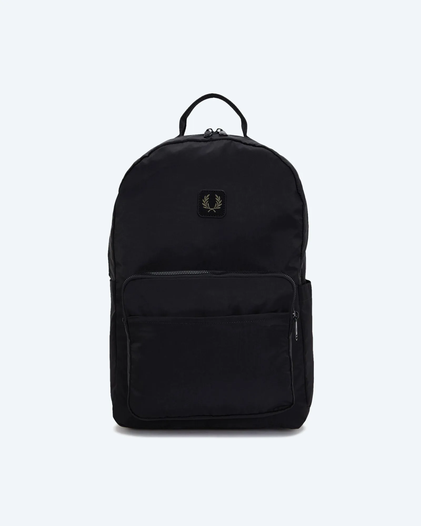 Crinkle Nylon Backpack Black