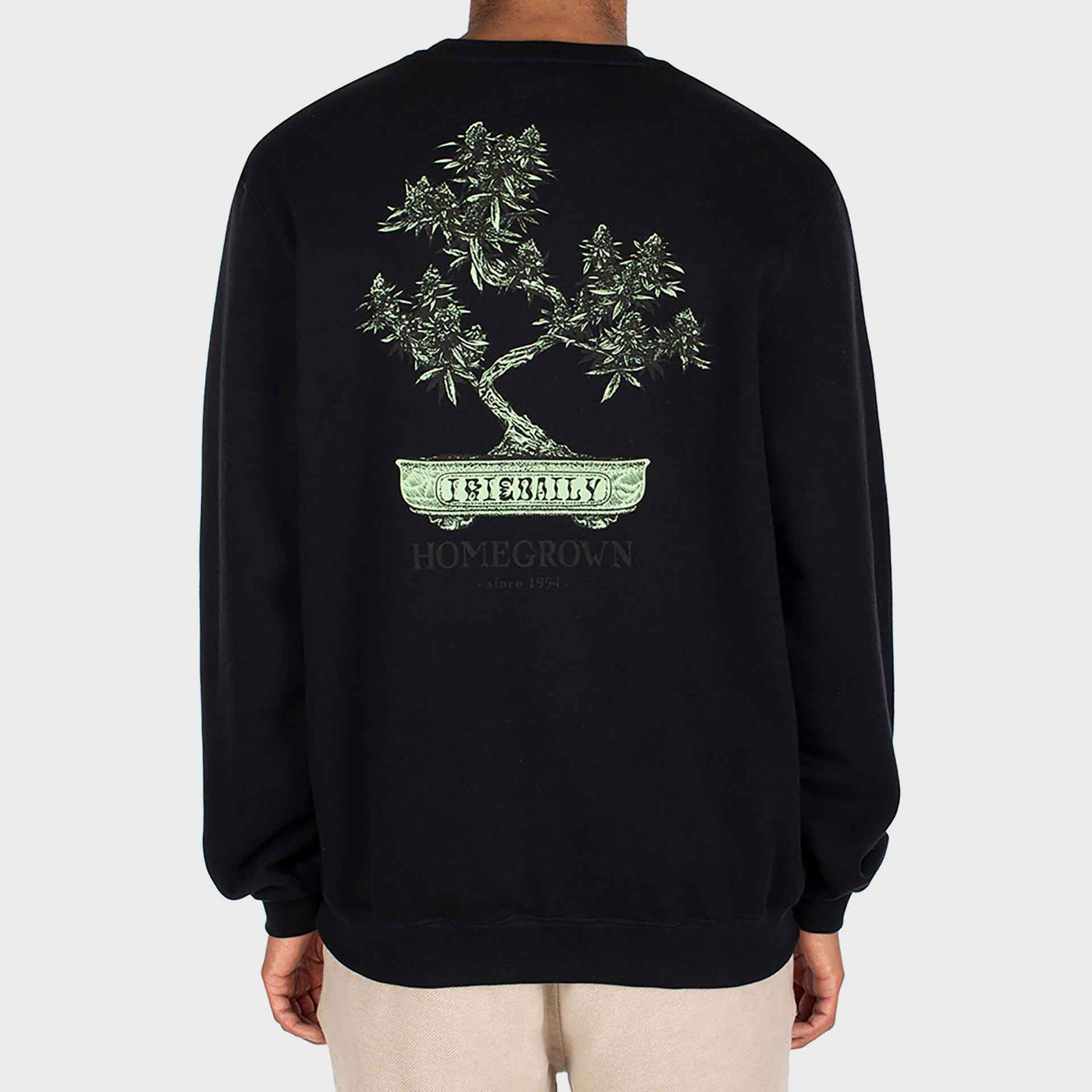 Iriedaily Bonsigh Embroidered Sweatshirt Black