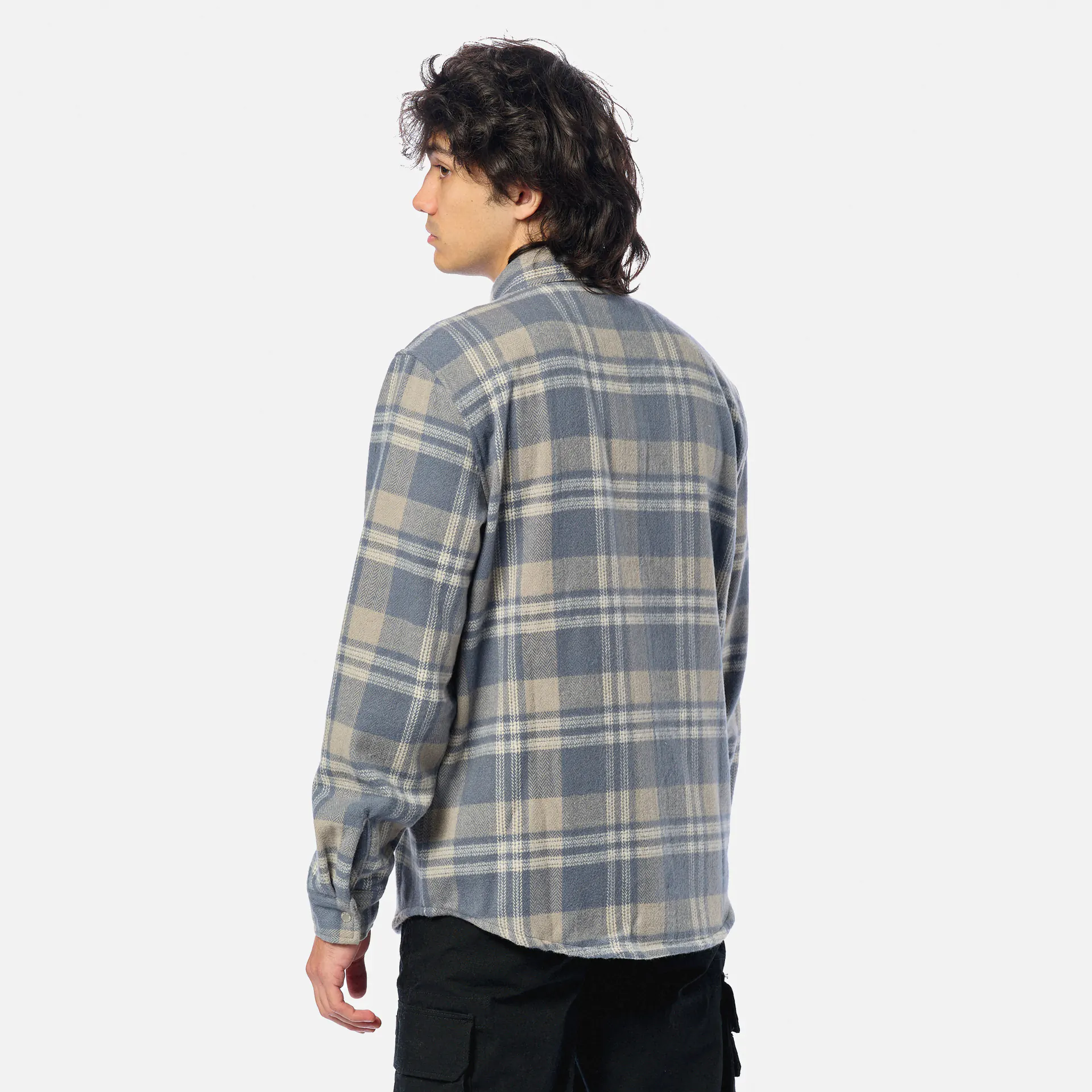 Kleinigkeit Bois Flanellson Mandela Shirt Blue/Grey/Offwhite