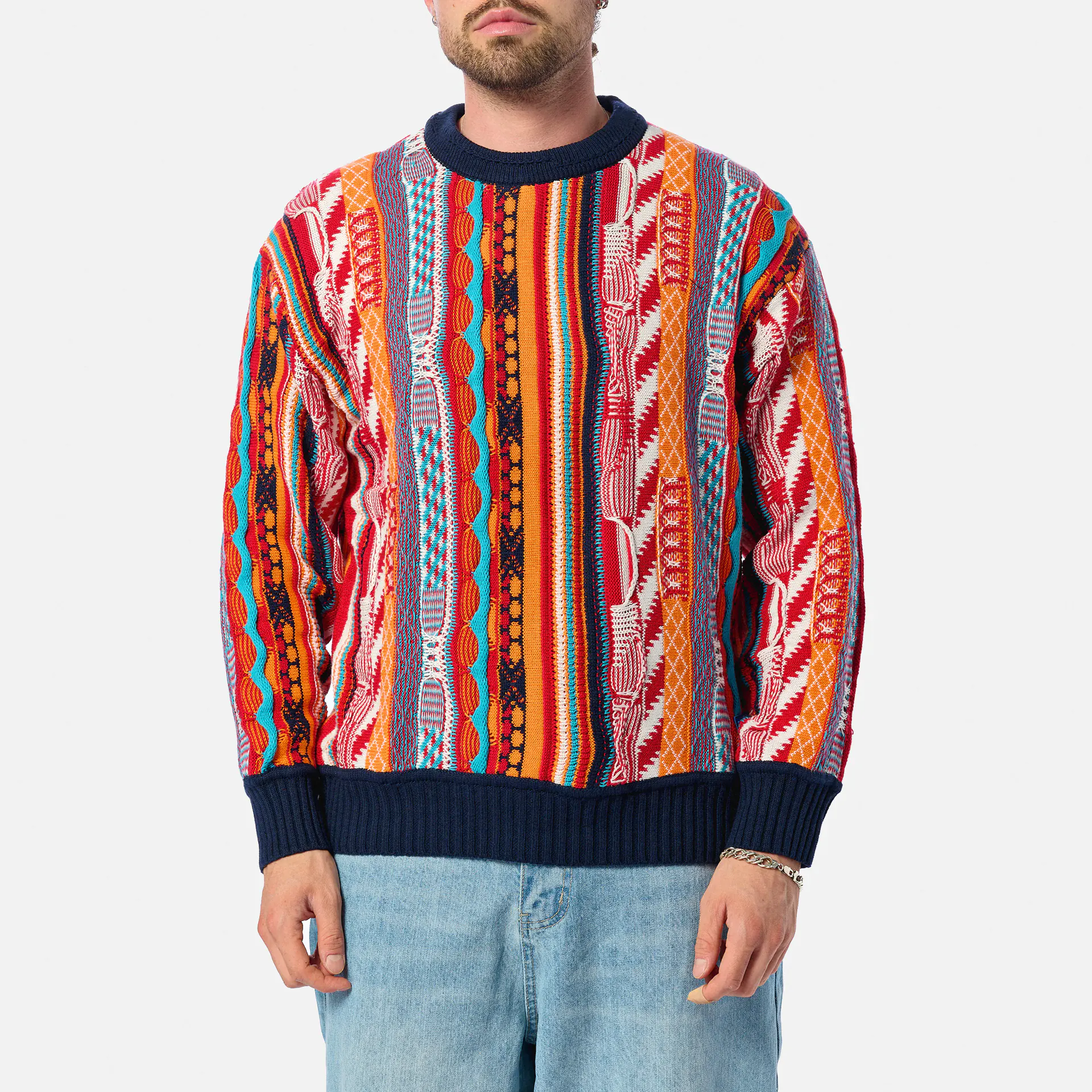 Colucci Crewneck Sweater Orange Multi