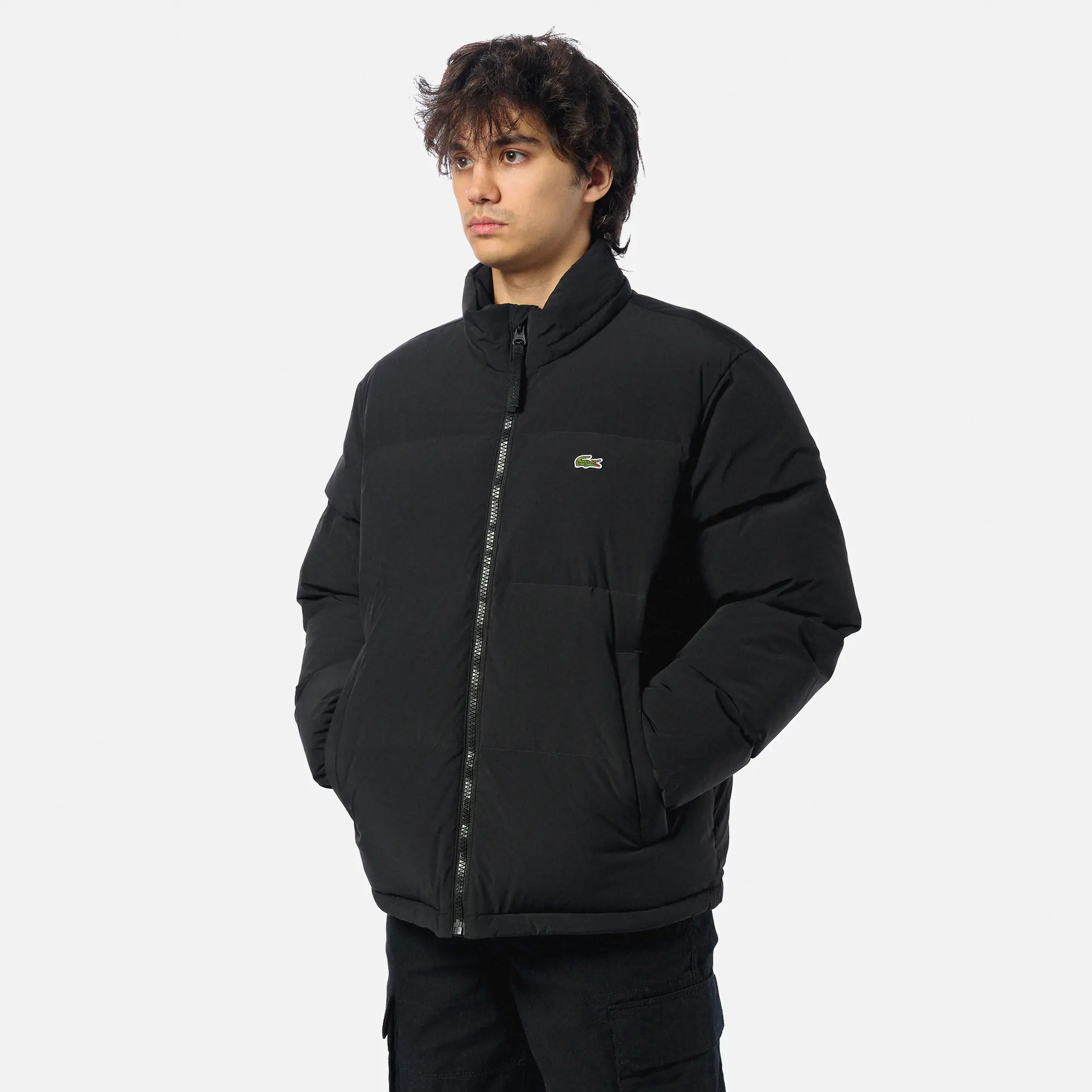 Lacoste Water Repellend Pufferjacket Black