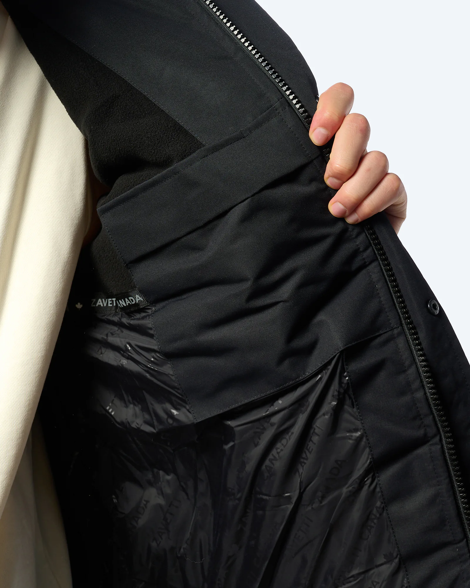 Zavetti Canada Oshawa 2.0 Puffer Parka Jacket Black