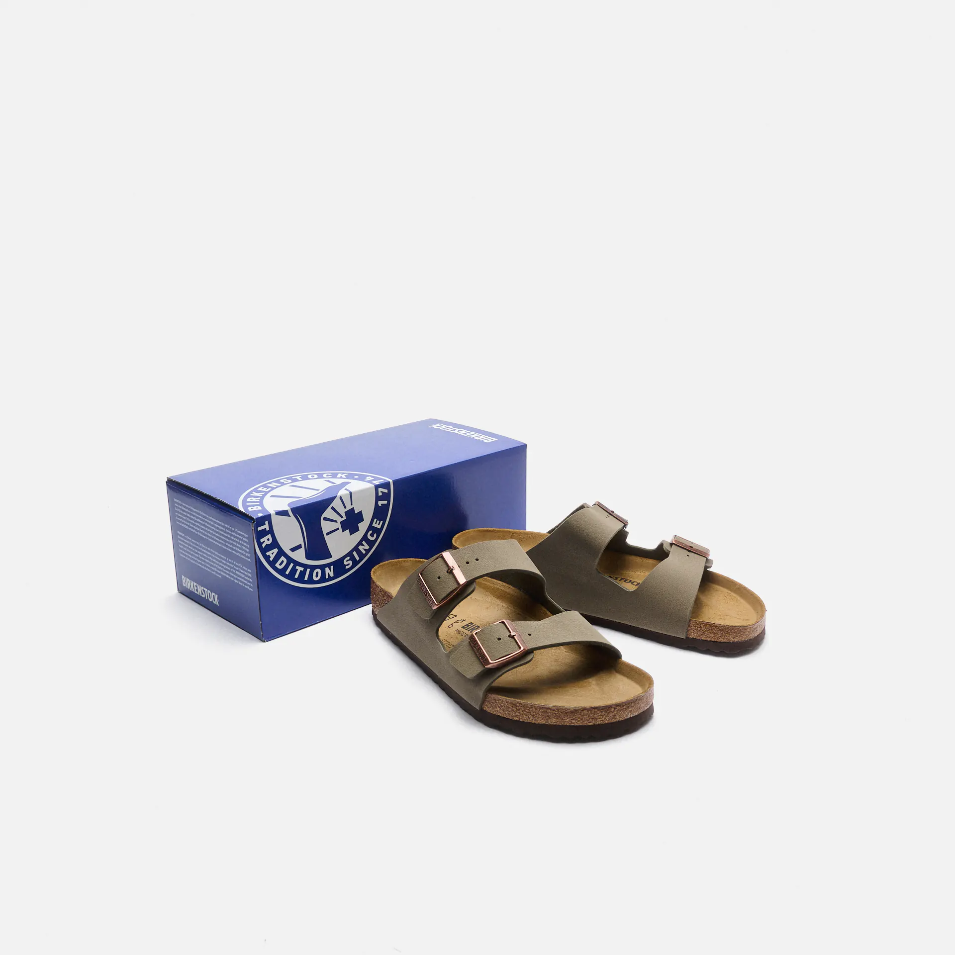 Birkenstock Arizona Birko-Flor Sandals Stone