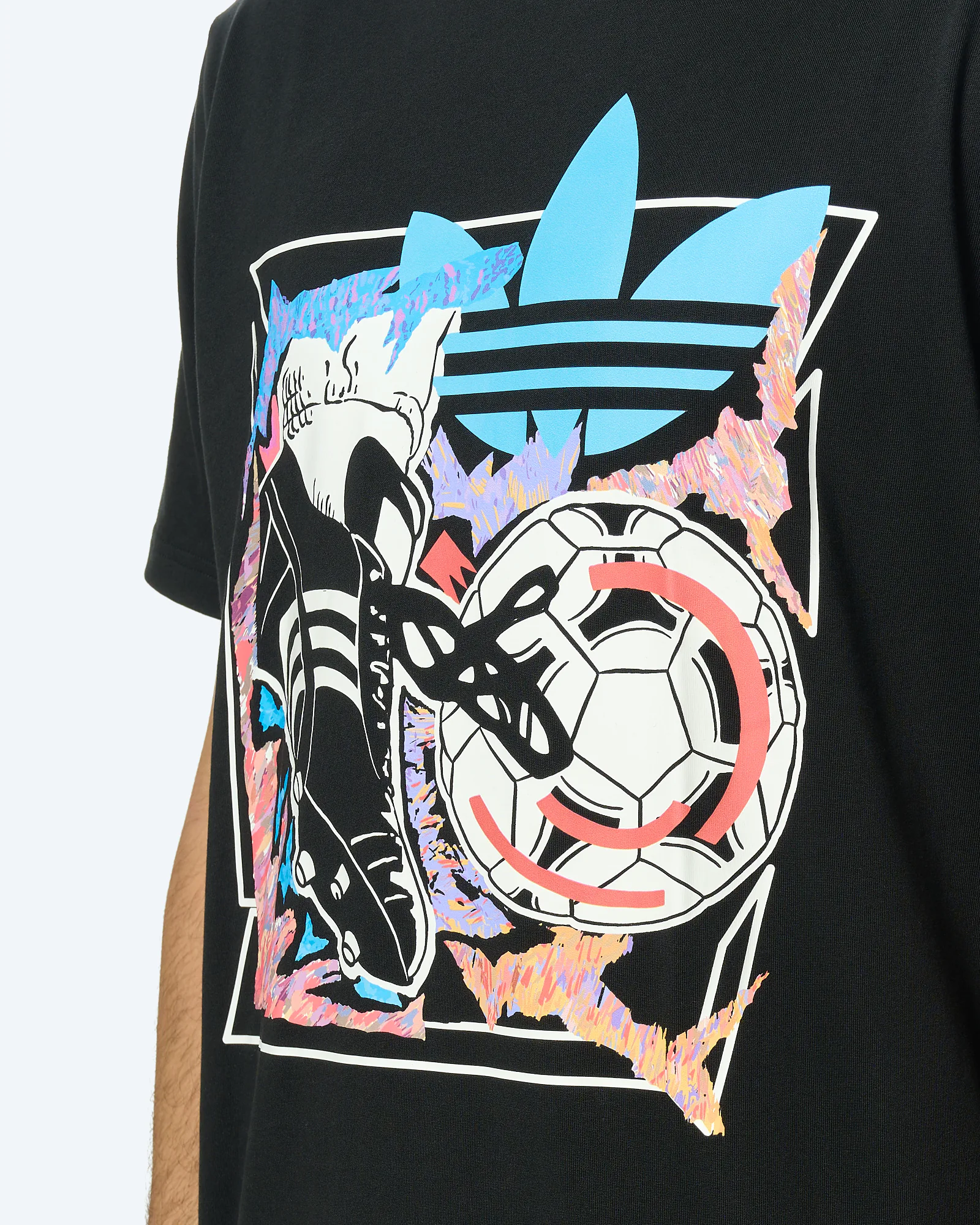 adidas Originals Archive Anime Football T-Shirt Black