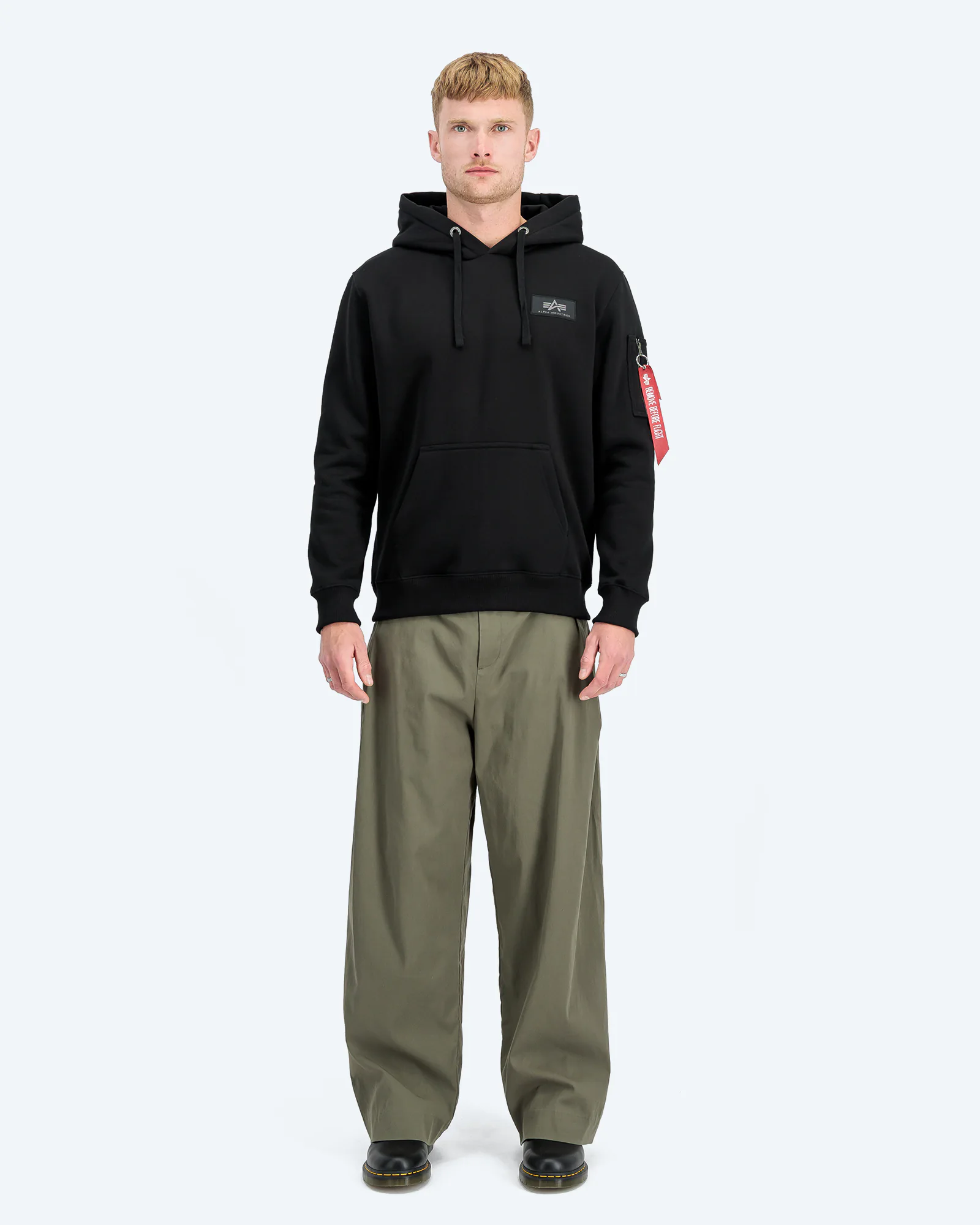 Back Print Hoody Black