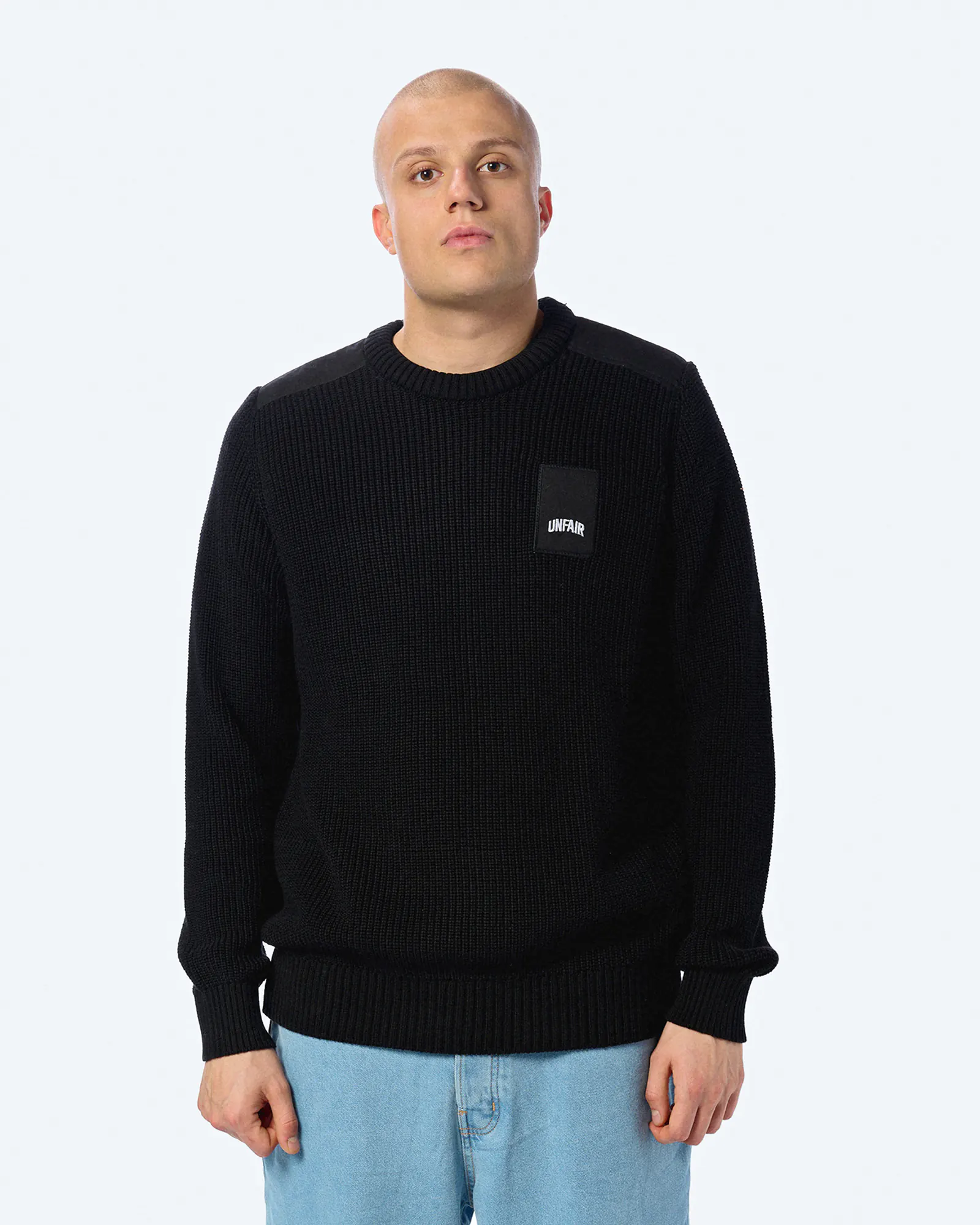 Unfair Athletics Patch Knitwear Sweatshirt Black