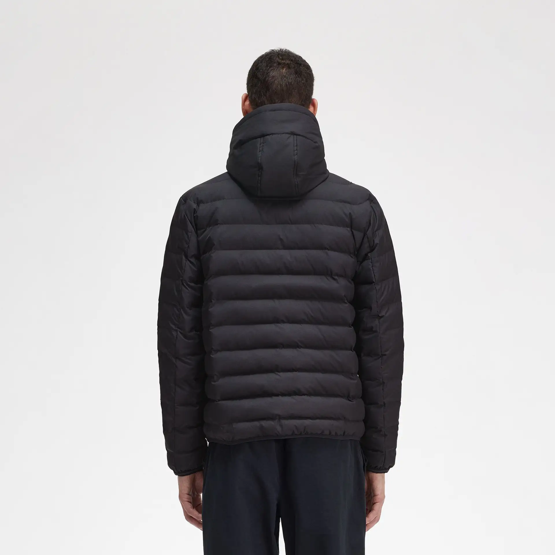Fred Perry Hooded Insulated Jacket Black