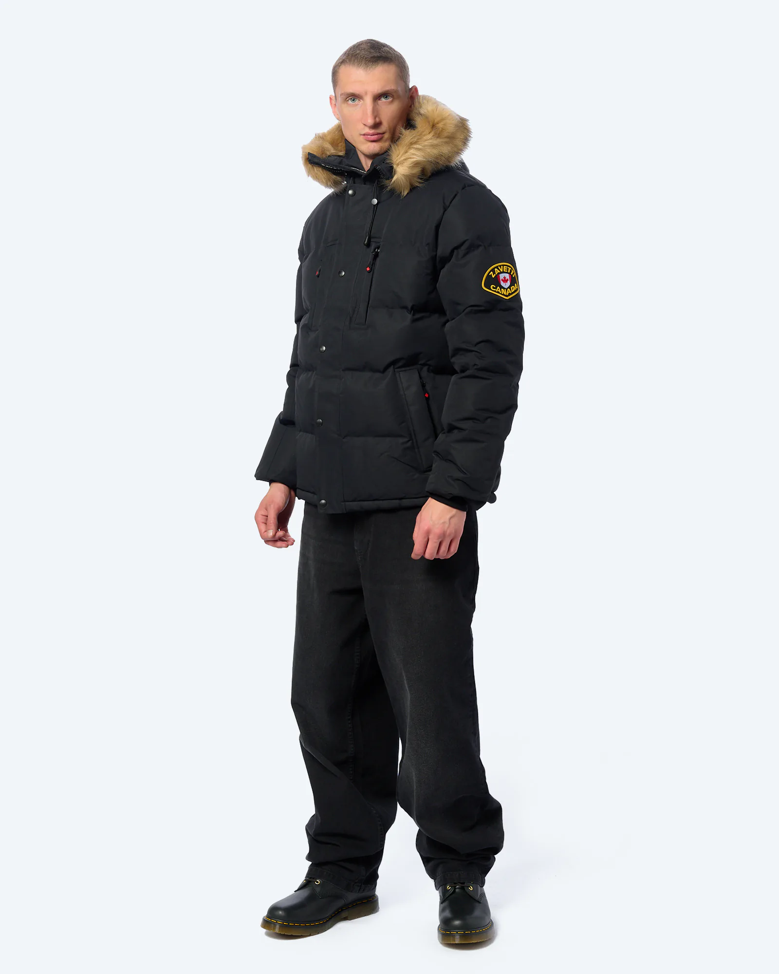 Zavetti Canada Oshawa 2.0 Puffer Parka Jacket Black