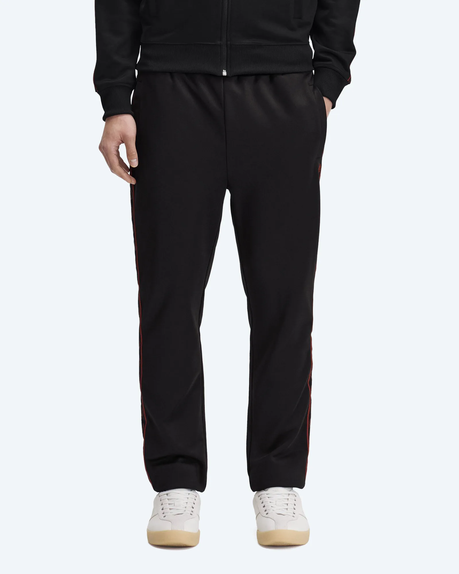 Contrast Tape Track Pant Black