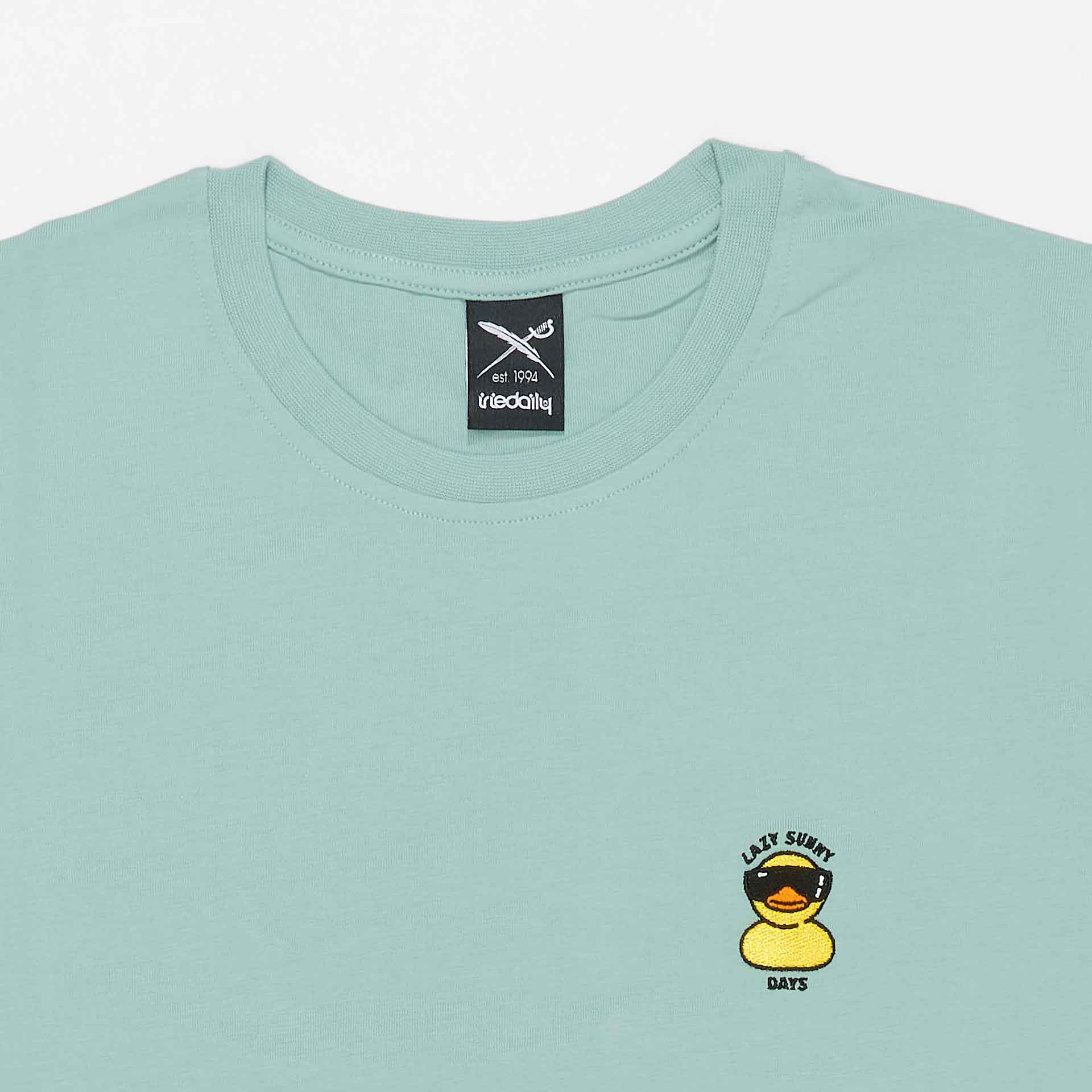 Iriedaily Lazy Sunny Day Embroidered T-Shirt Beryl
