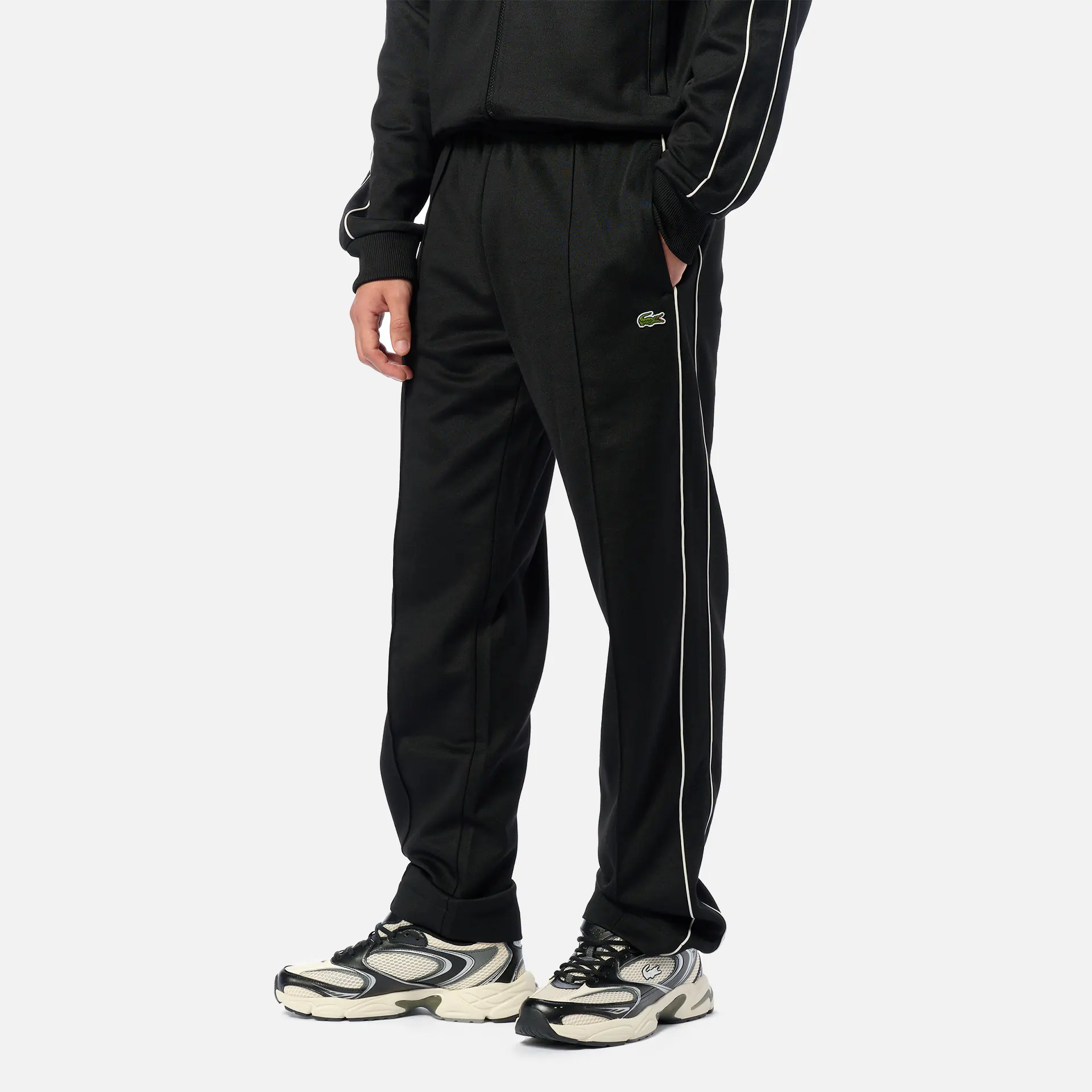Lacoste Paris Piqué Track Pant Black