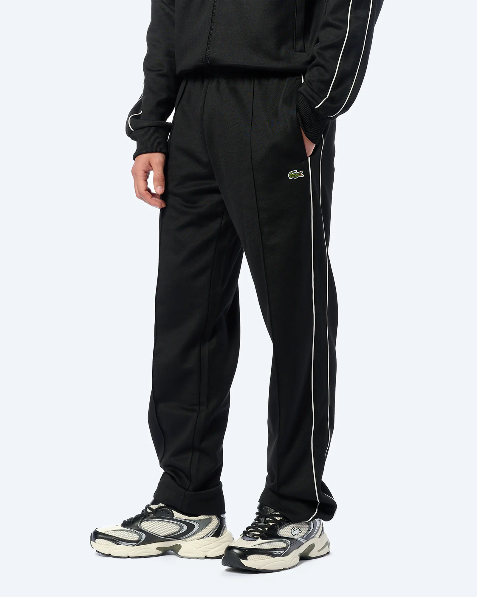 Lacoste Paris Piqué Track Pant Black Lacoste Paris Piqué Track Pant Black