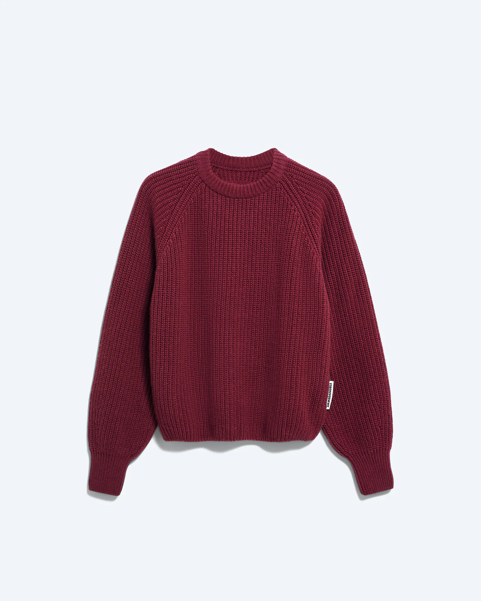 RIB KNIT SWEATER Velvet Red