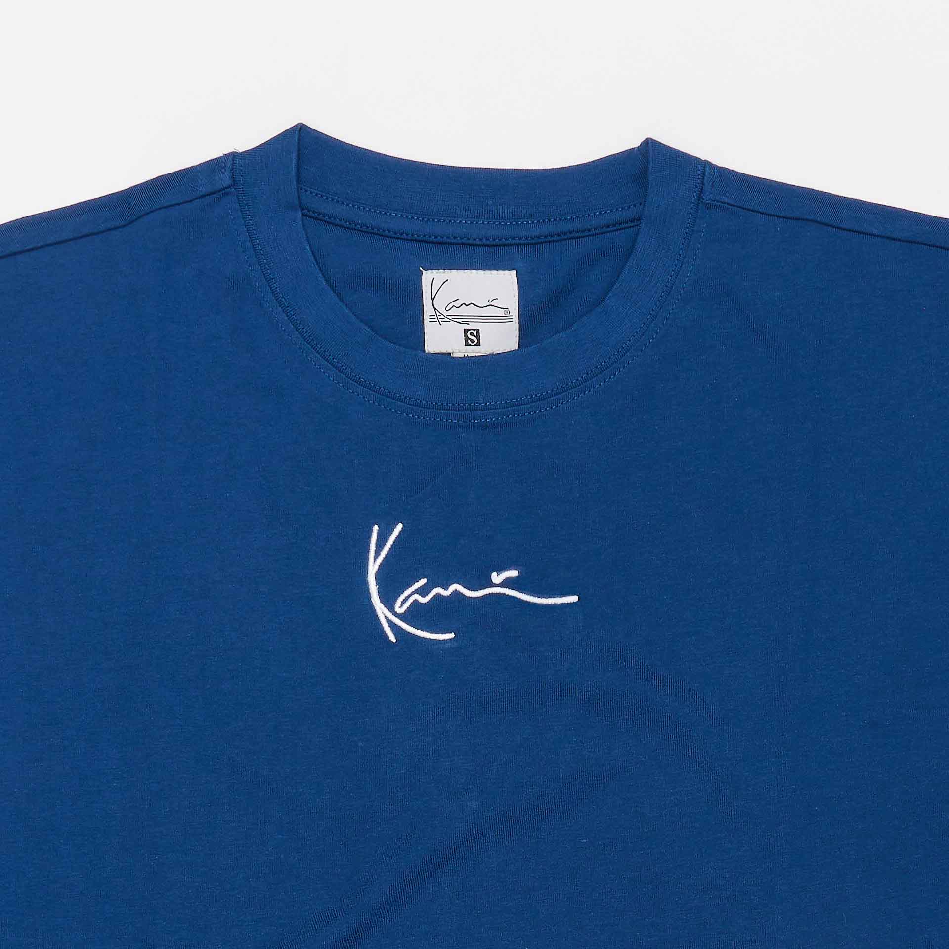 Karl Kani Small Signature Essential T-Shirt Dark Blue