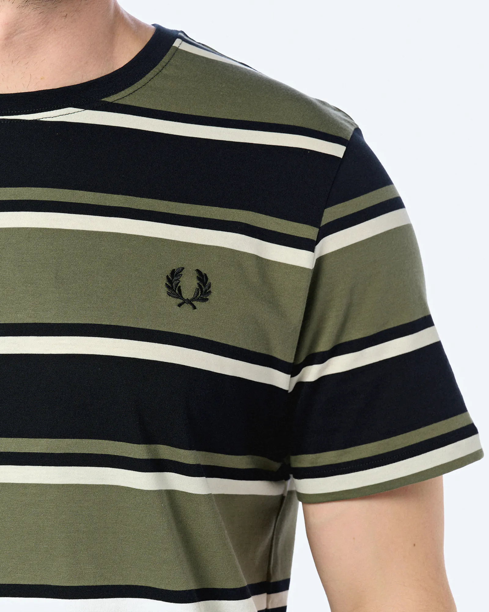 Fred Perry Bold Striped T-Shirt Black