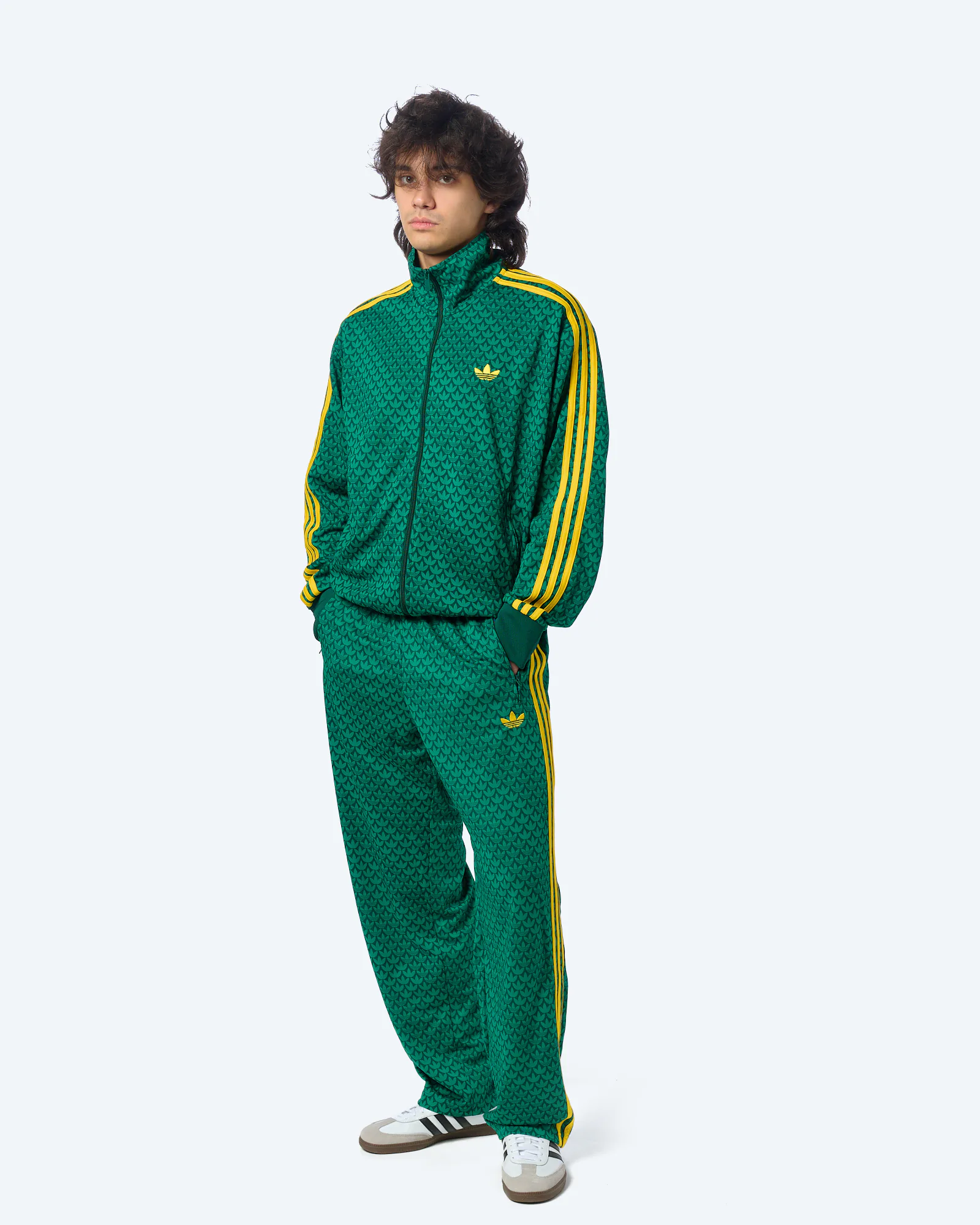 adidas Originals Firebird Monogram Track Jacket Green