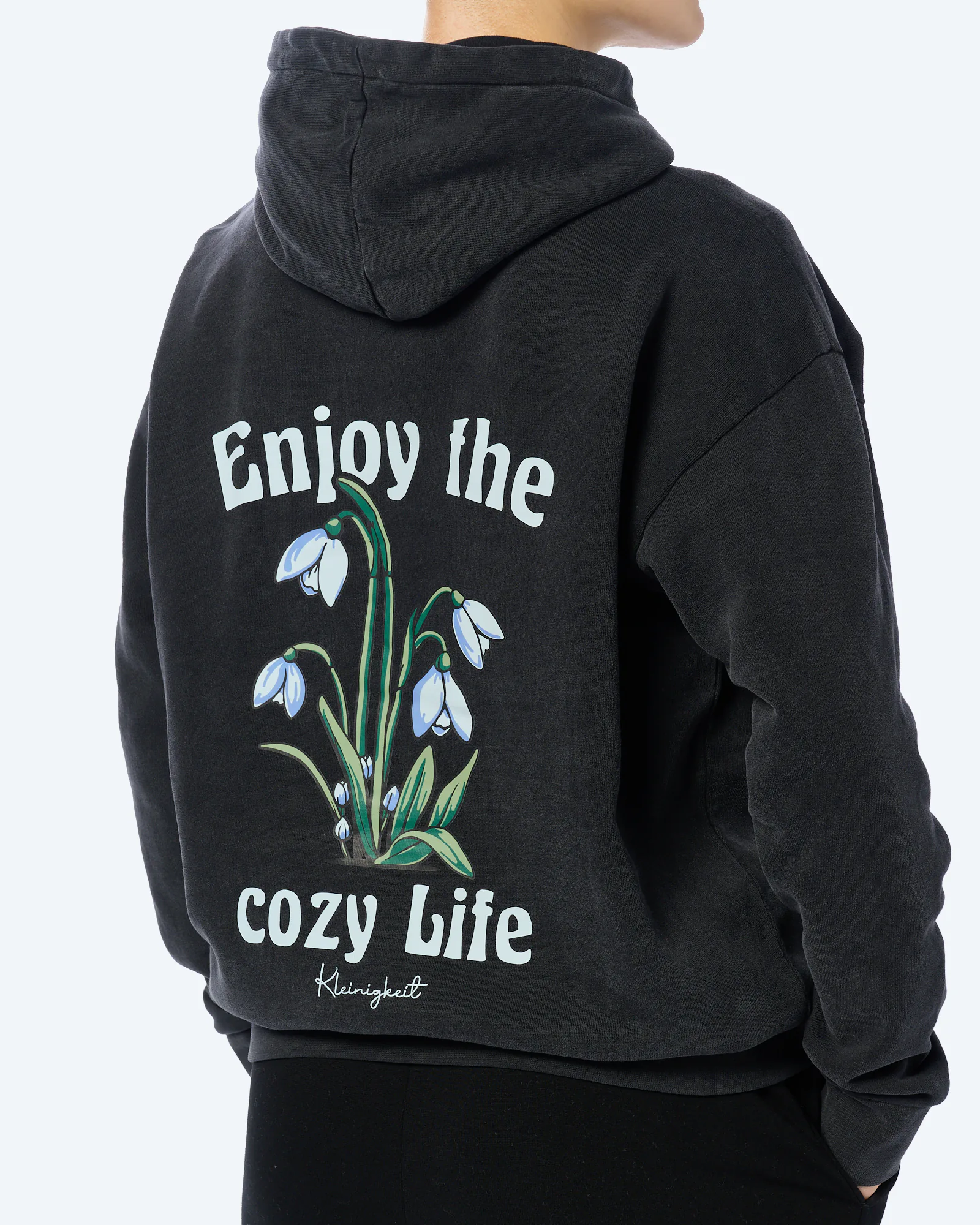 Kleinigkeit Cozy Life Hoodie Black Dyed