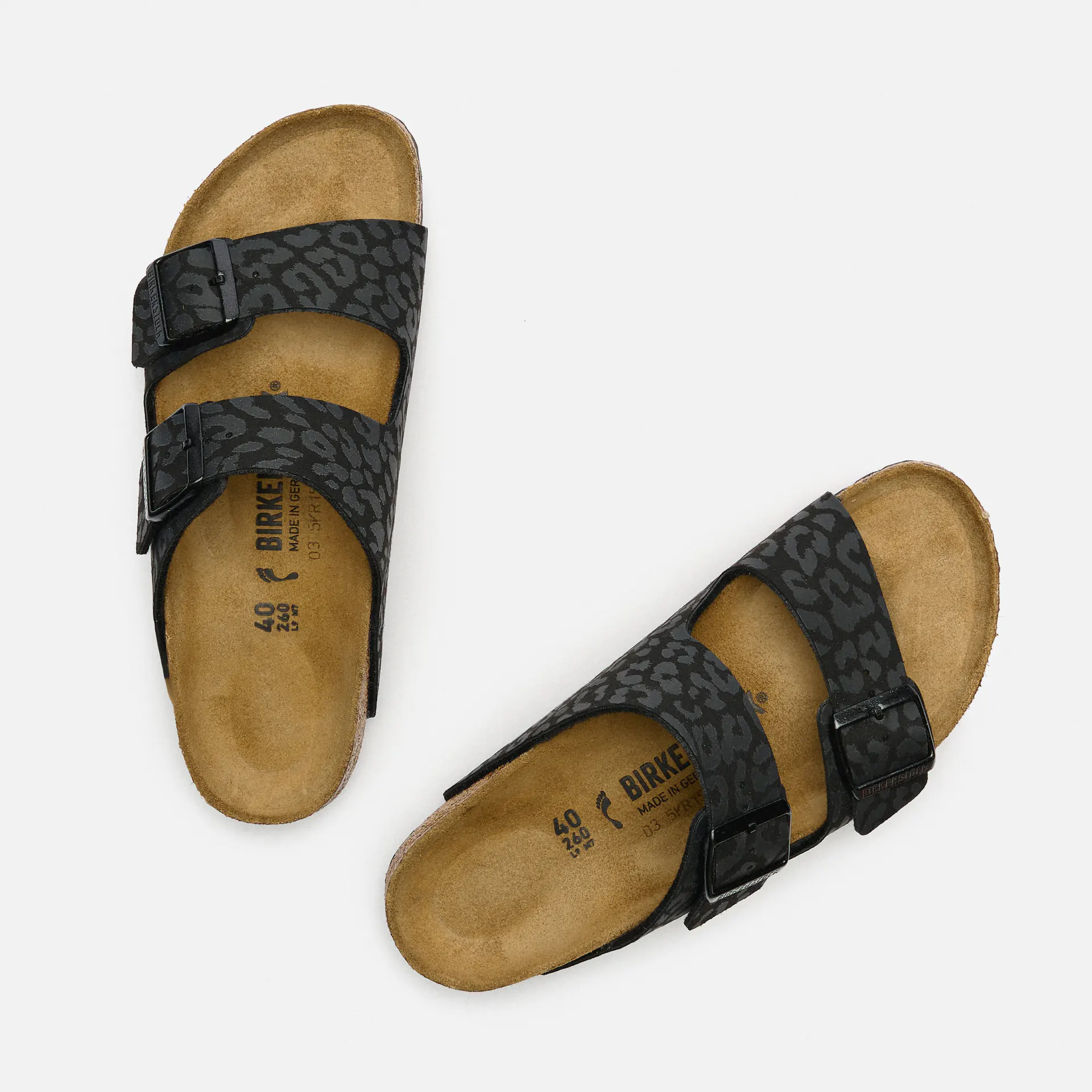Birkenstock Arizona BS Synthetik (Narrow Fit) Sandals Leo Black
