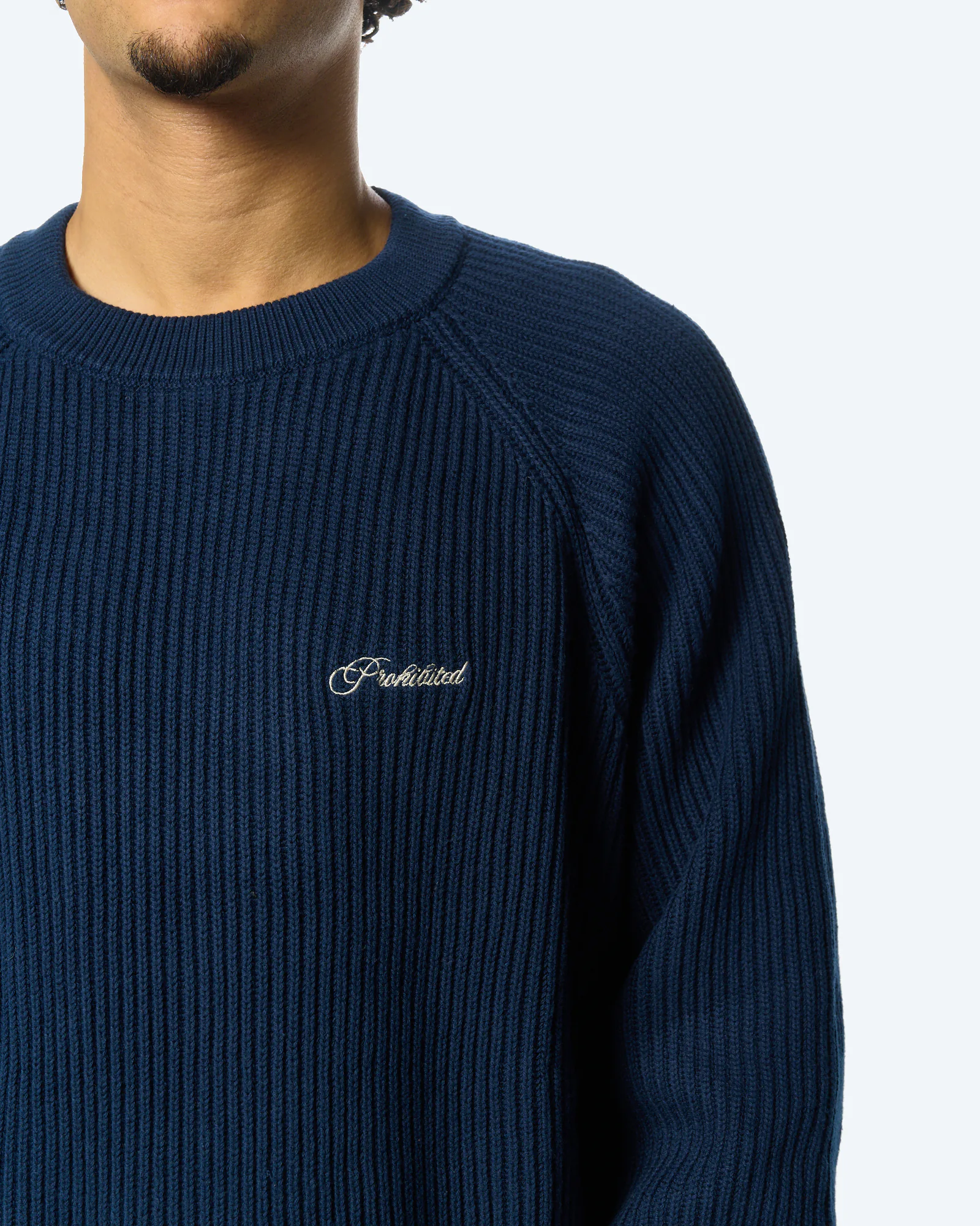 Campus Knit Sweatshirt Navy