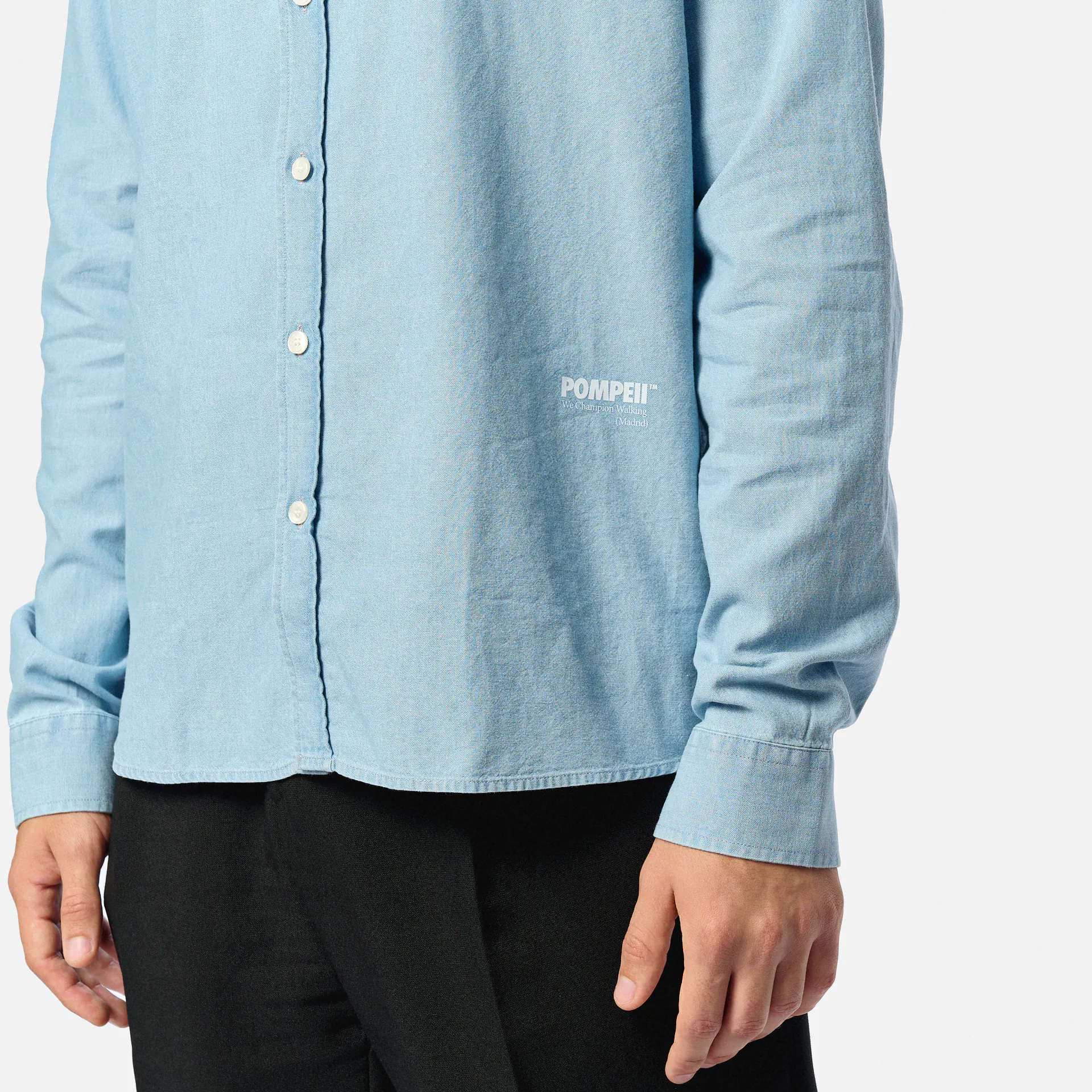 POMPEII Stripe Oxford Regular Fit Shirt Indigo
