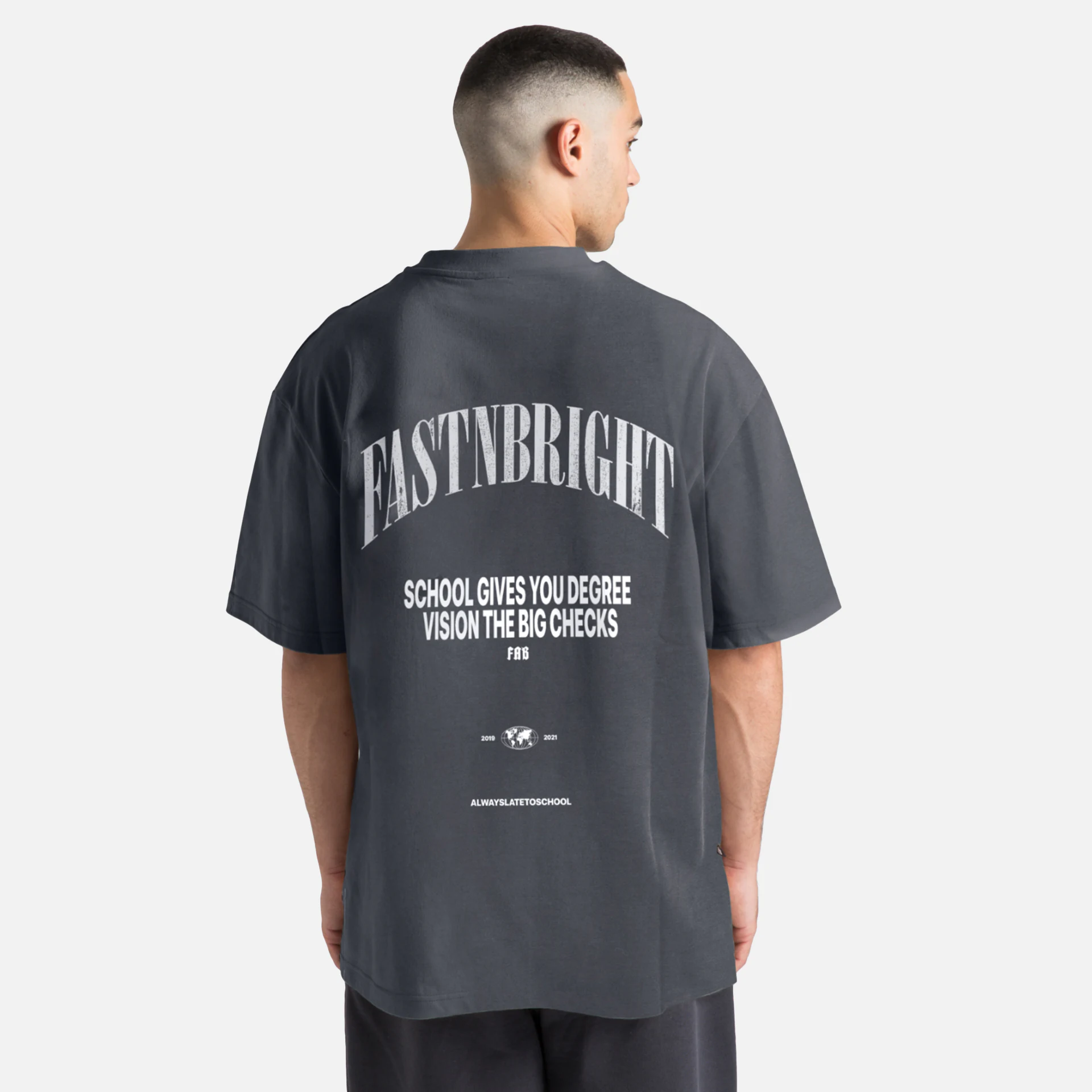 Fast and Bright Vision T-Shirt Vintage Grey
