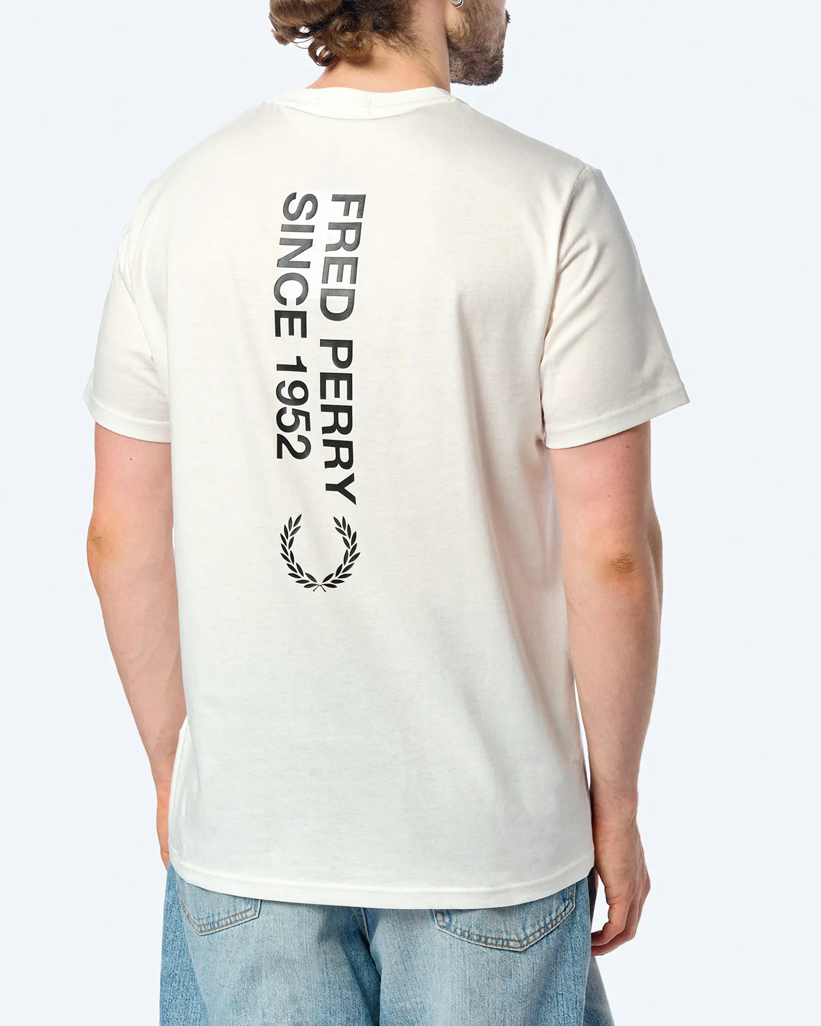 Fred Perry Bold Branding T-Shirt Snow White