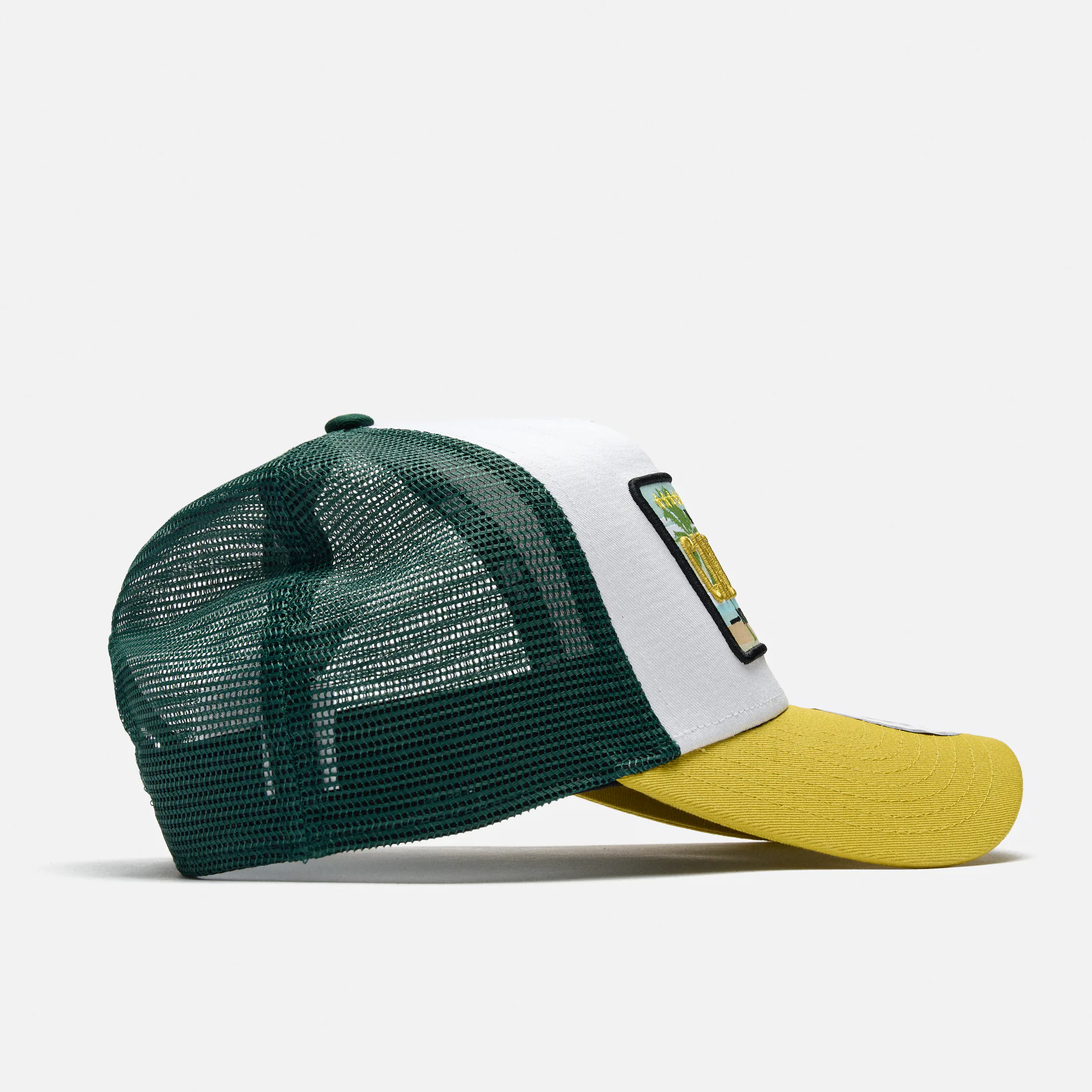 New Era Patch Trucker Cap White/Green