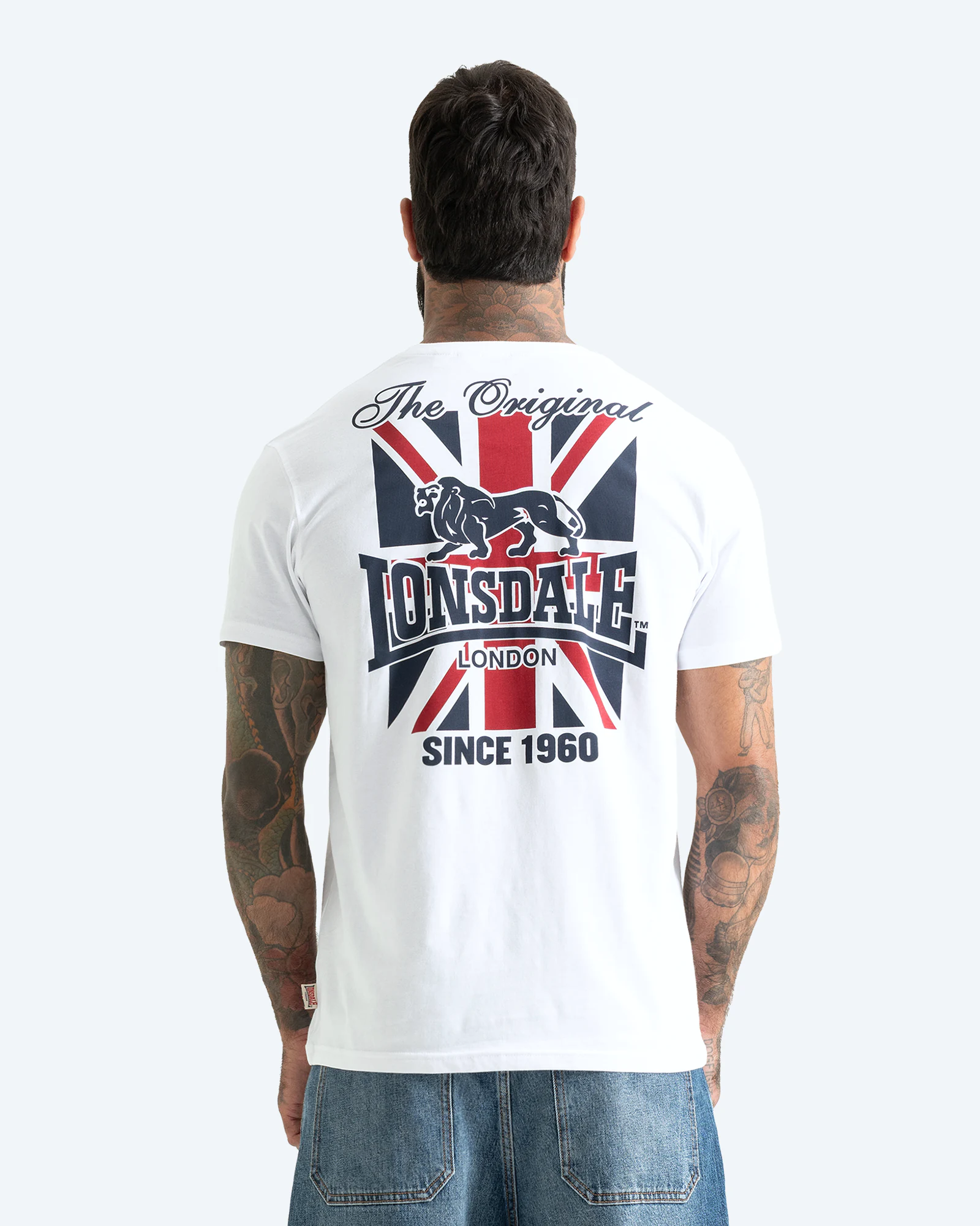 Wanstead T-Shirt White/Dark Navy/Dark Red