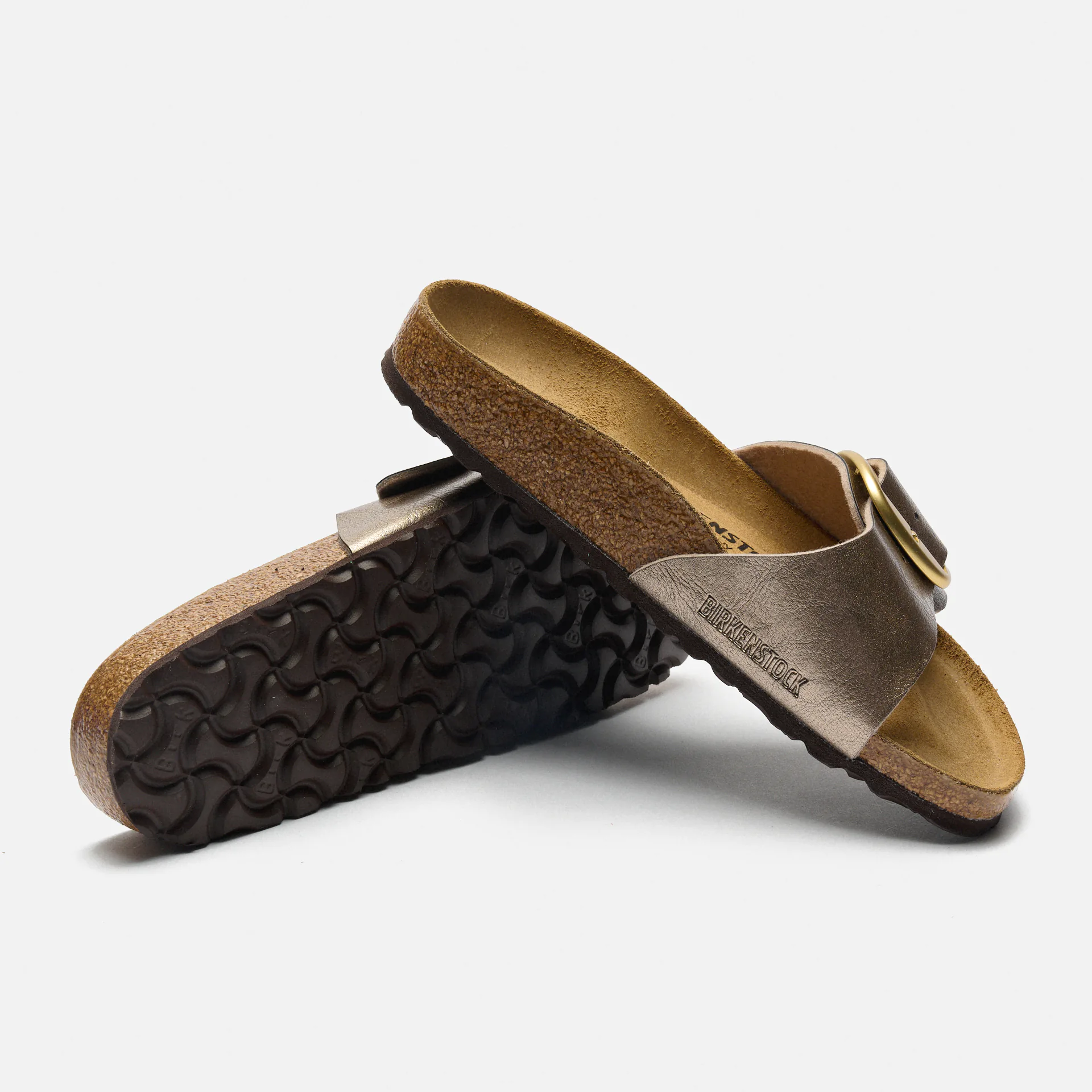 Birkenstock Madrid Big Buckle Narrow Graceful Taupe
