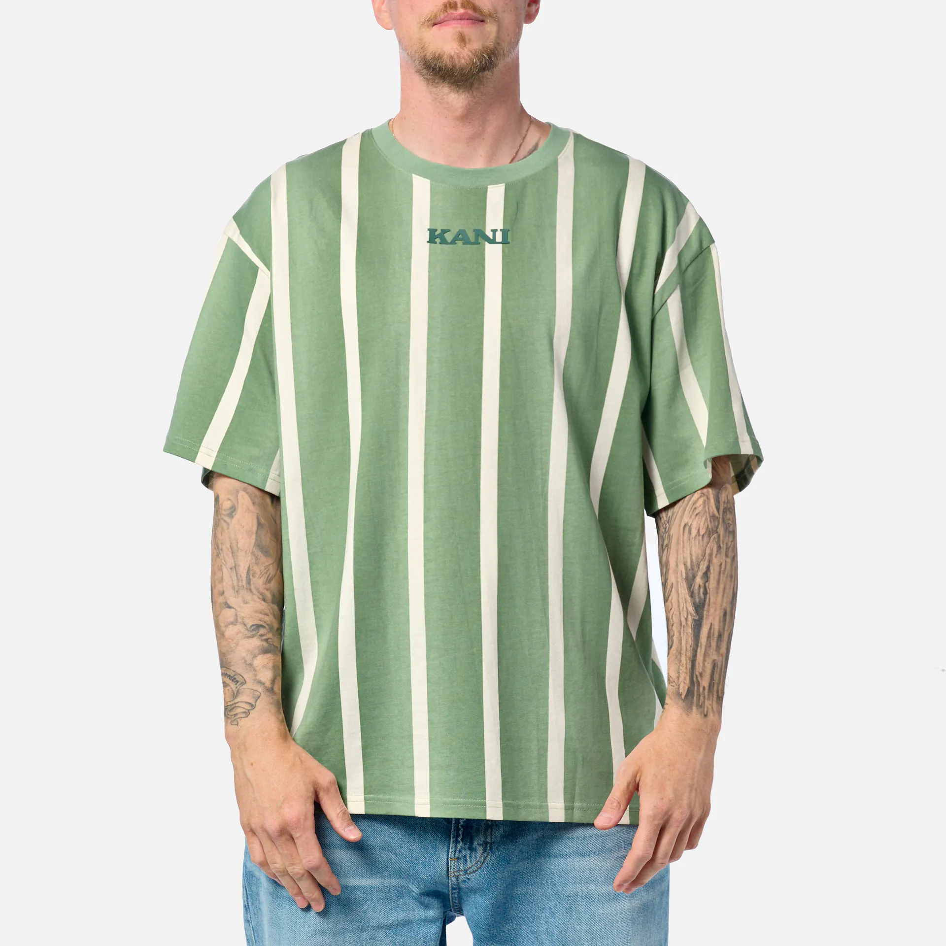 Karl Kani Retro Gradient Stripes T-Shirt Jade
