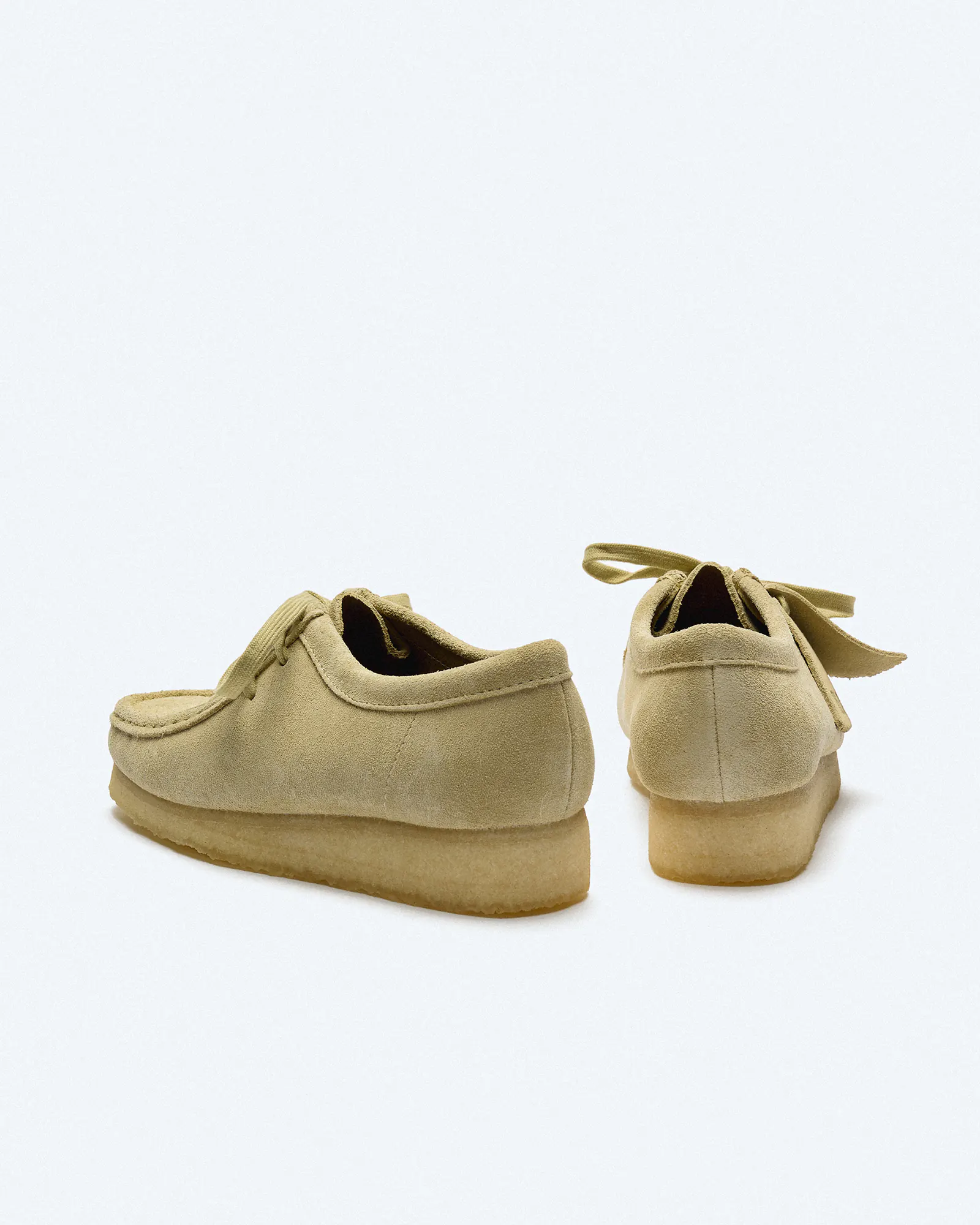 Clarks Women's Wallabee Suede Shoes Maple