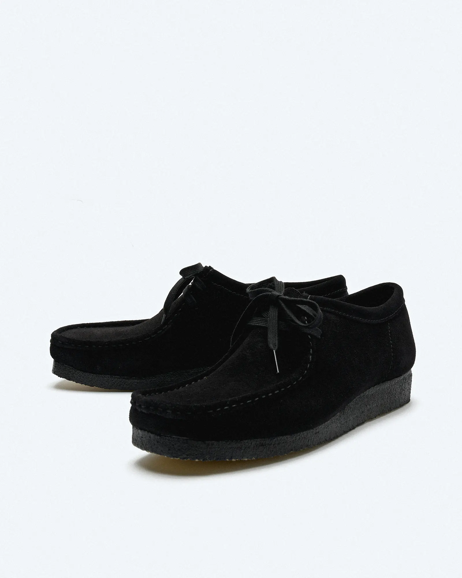 Clarks Men's Wallabee Suede Shoes Black