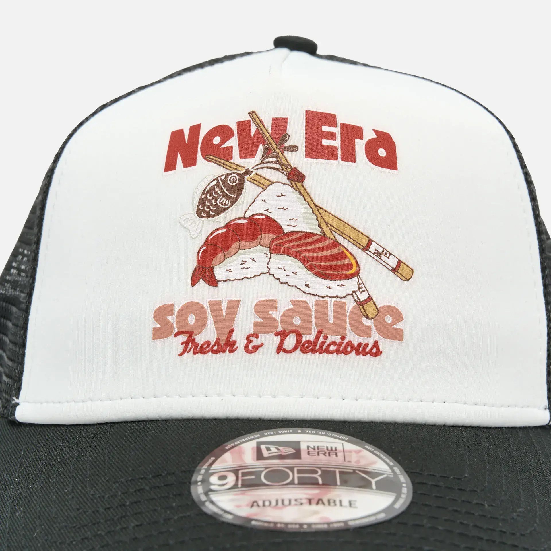 New Era Food 9Forty Trucker Cap White WHIBAZ
