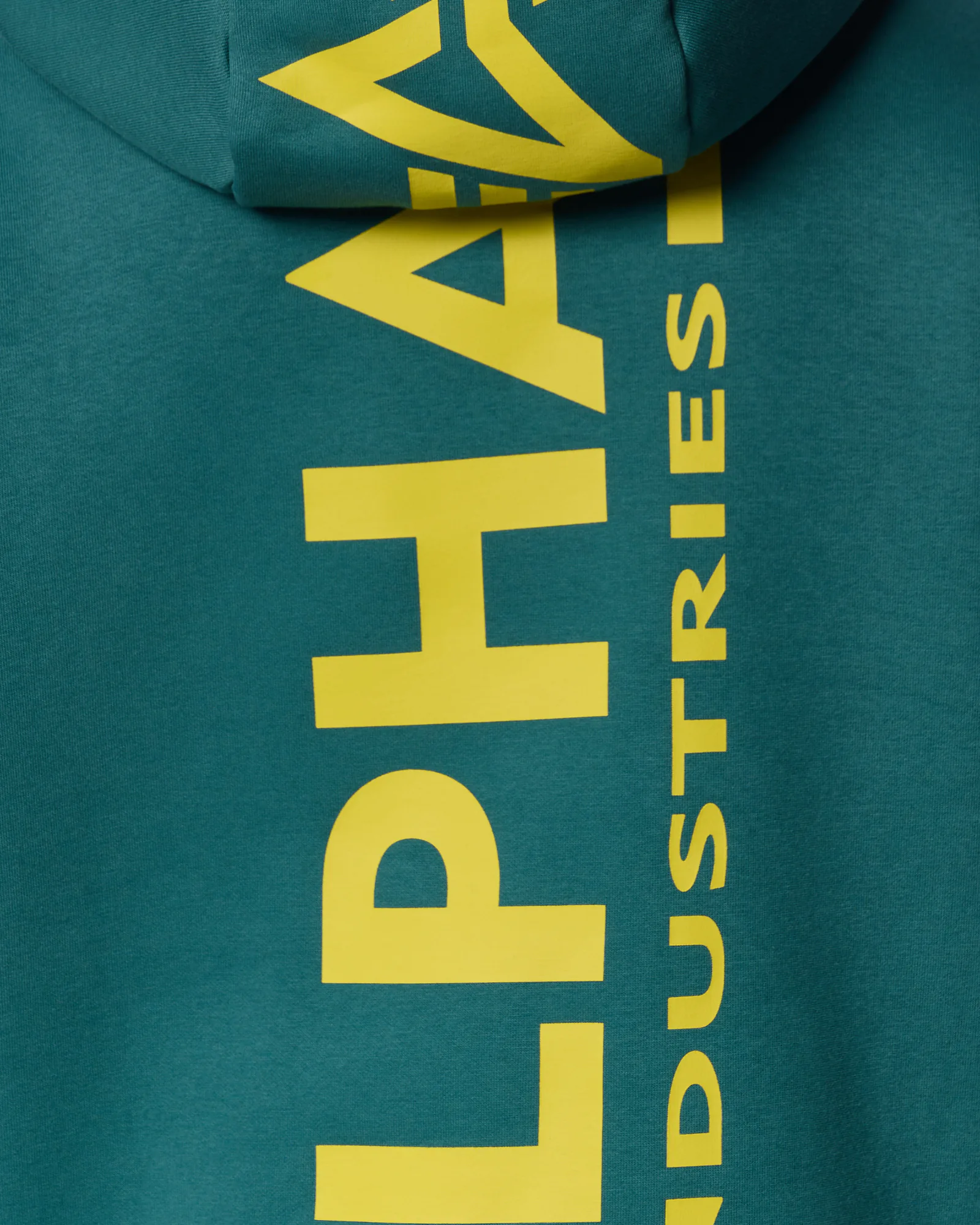 Alpha Industries Back Print Hoodie Deep Petrol